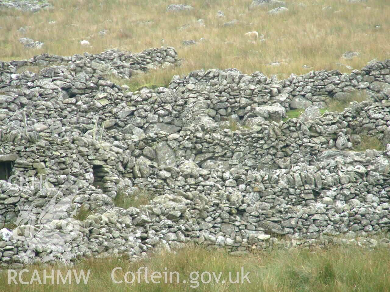 Photograph showing multicellular sheepfold, Carneddau, taken by John Latham, 2003.