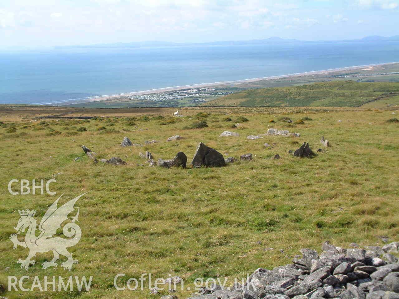 Photograph showing Egryn Cairn Circle, taken by John Latham, 2005.