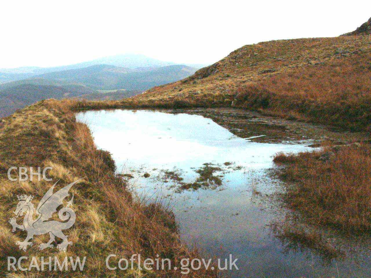 Photograph showing Berthlwyd Reservoir, taken by John Latham.