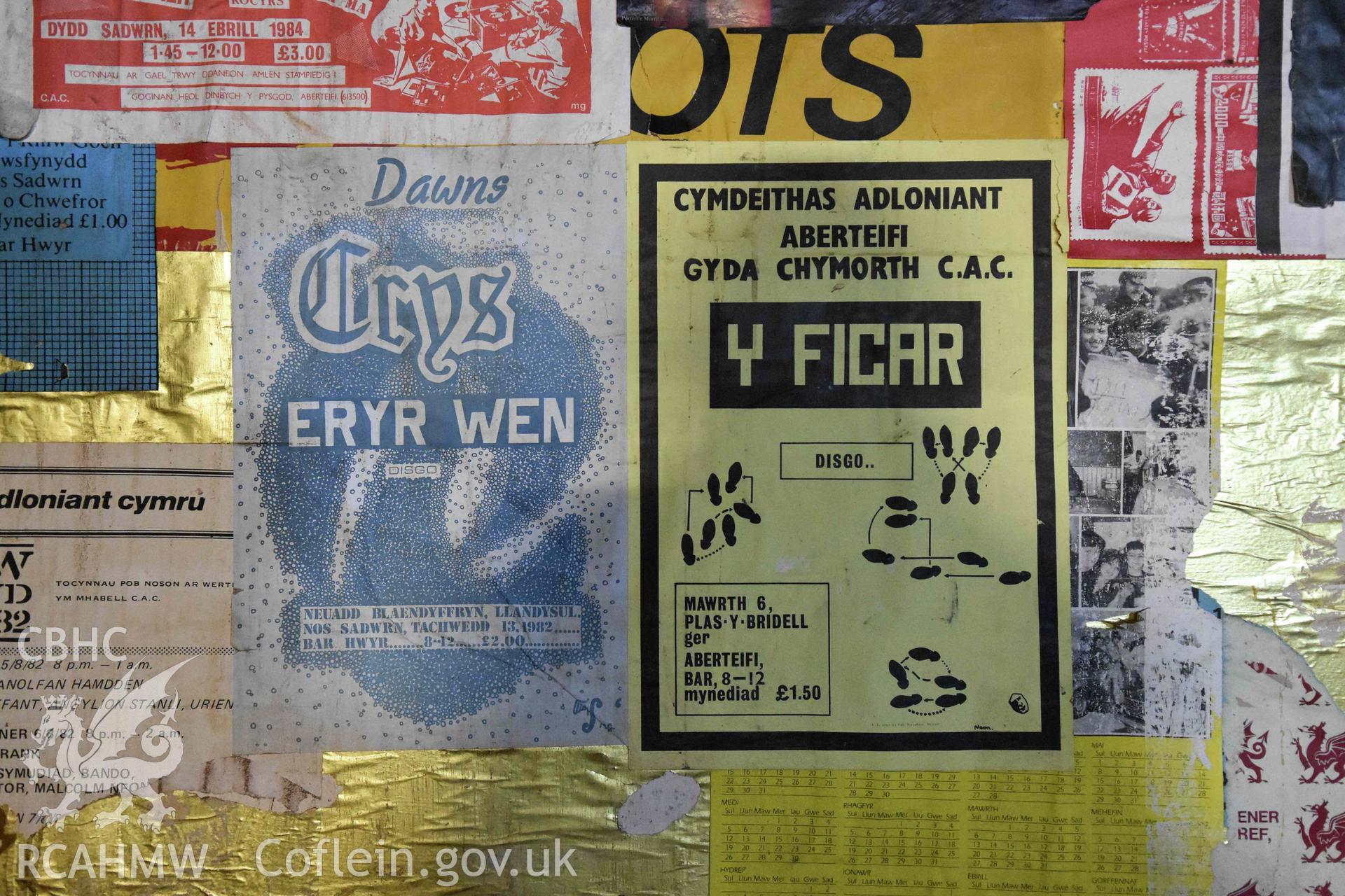 Basement bar- posters.