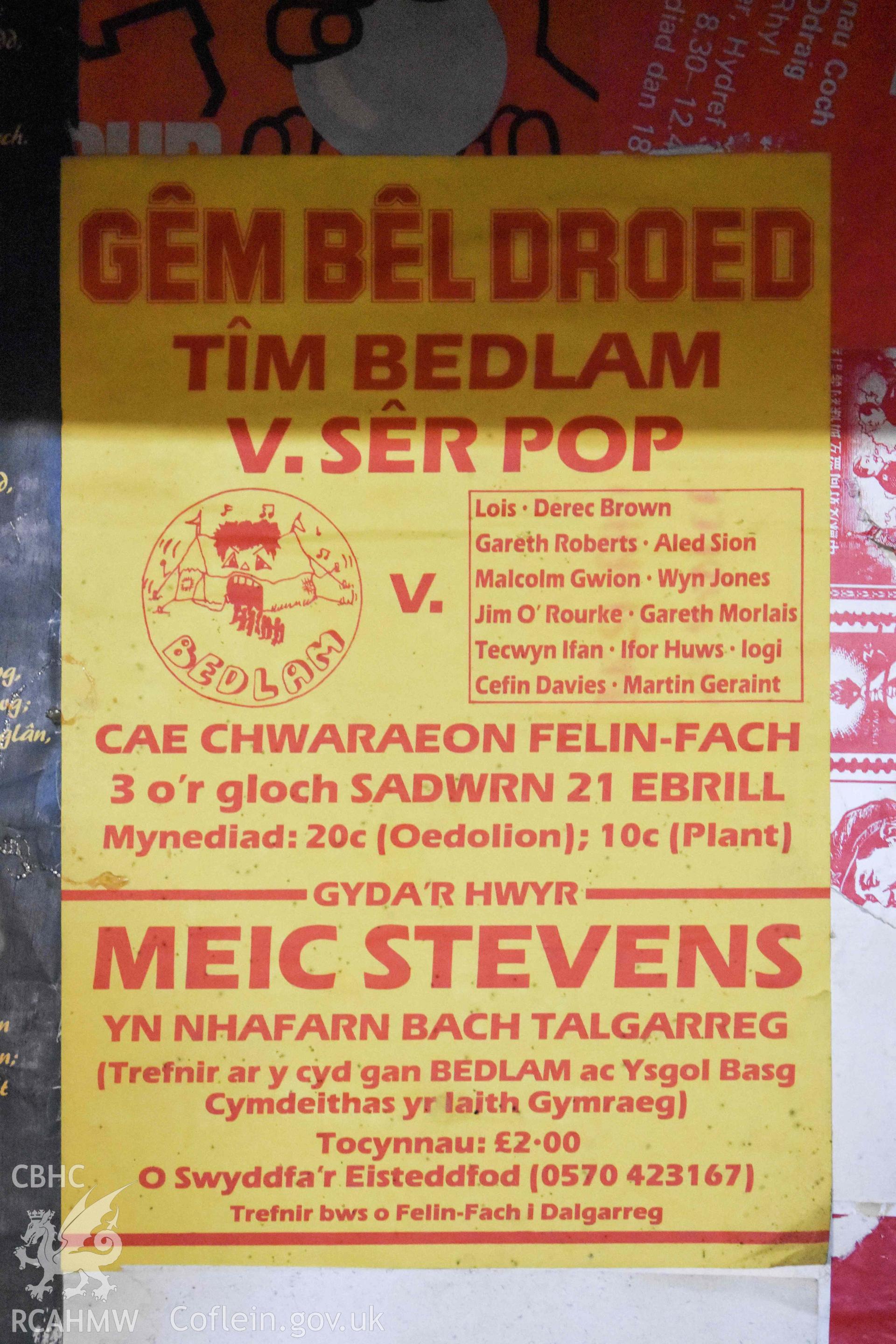 Basement bar- posters.