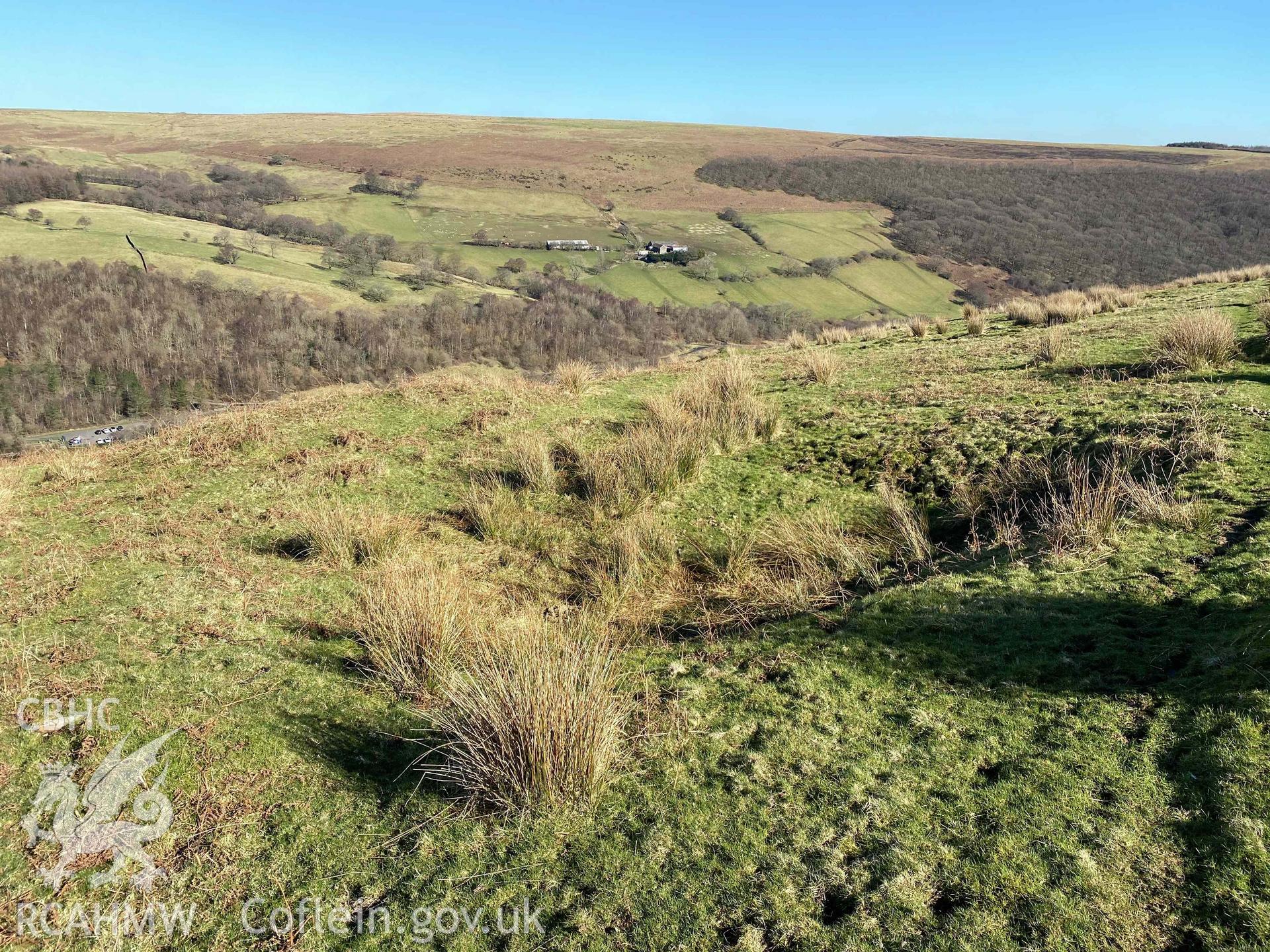 Digital photograph of Cefn Gelligaer platform house, produced by Paul Davis in 2020