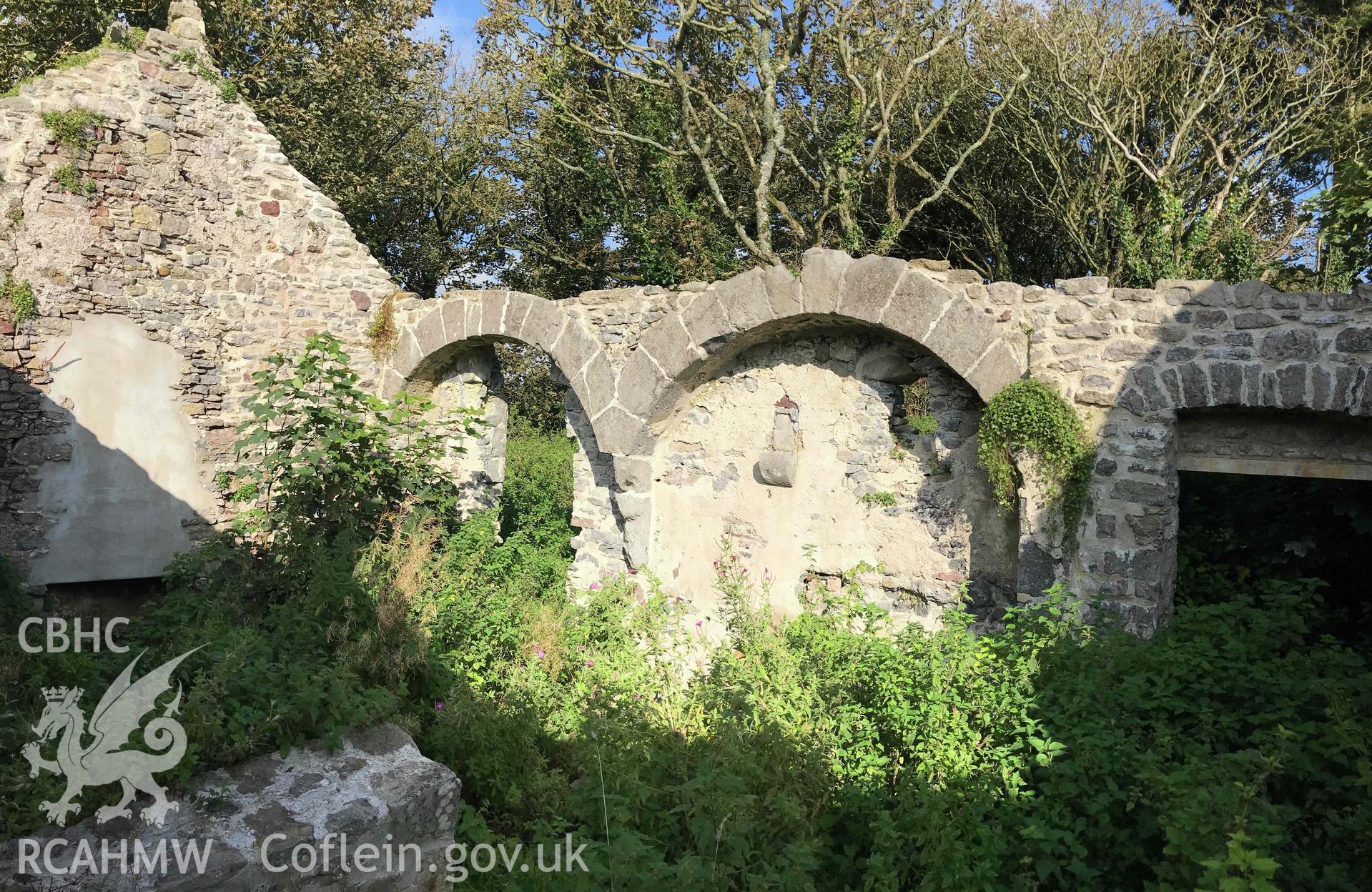 Digital photograph showing interior view of Castlemartin old rectory. Produced by Paul Davis in 2020