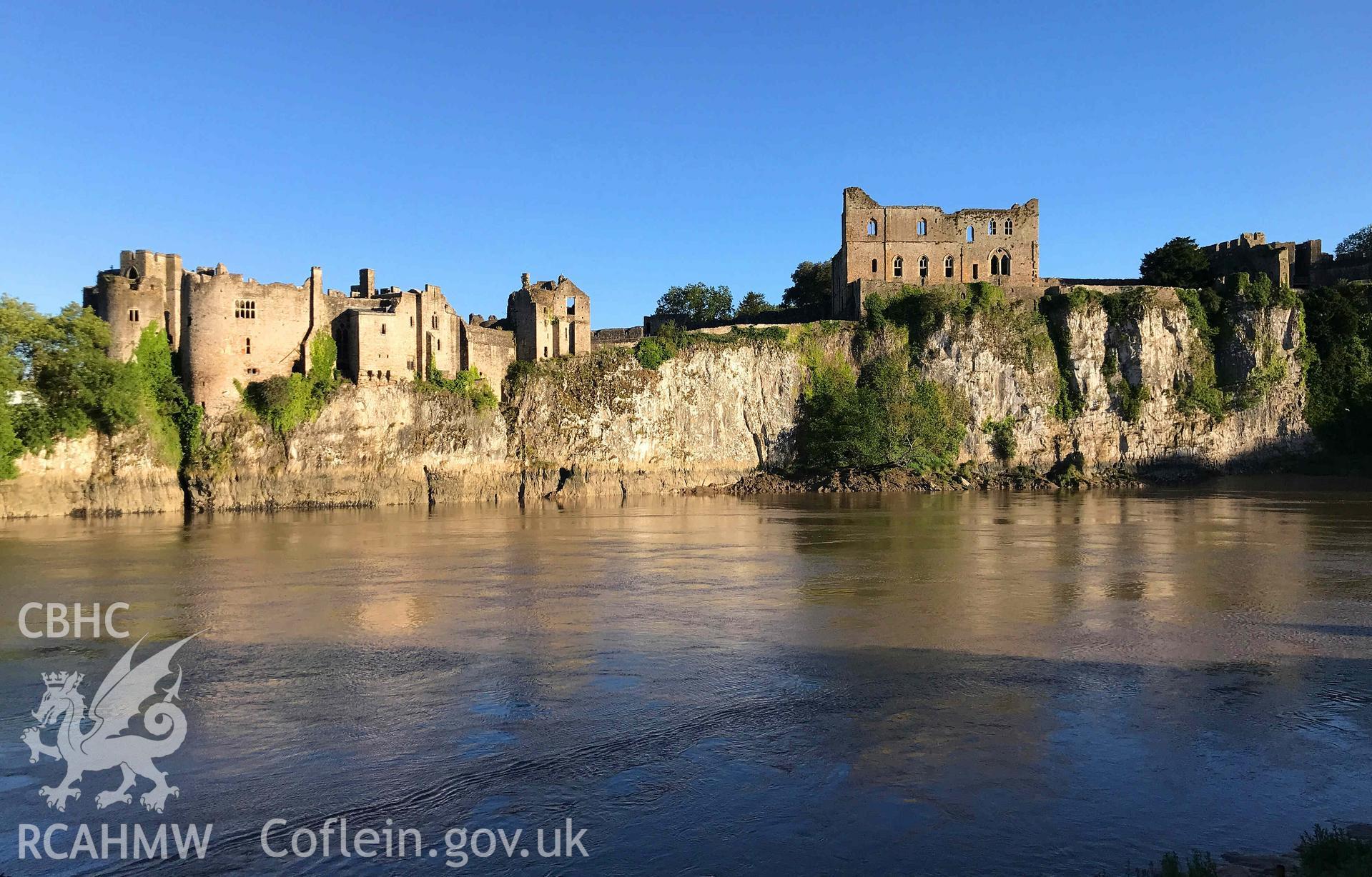 Digital photograph of Chepstow castle. Produced by Paul Davis in 2020