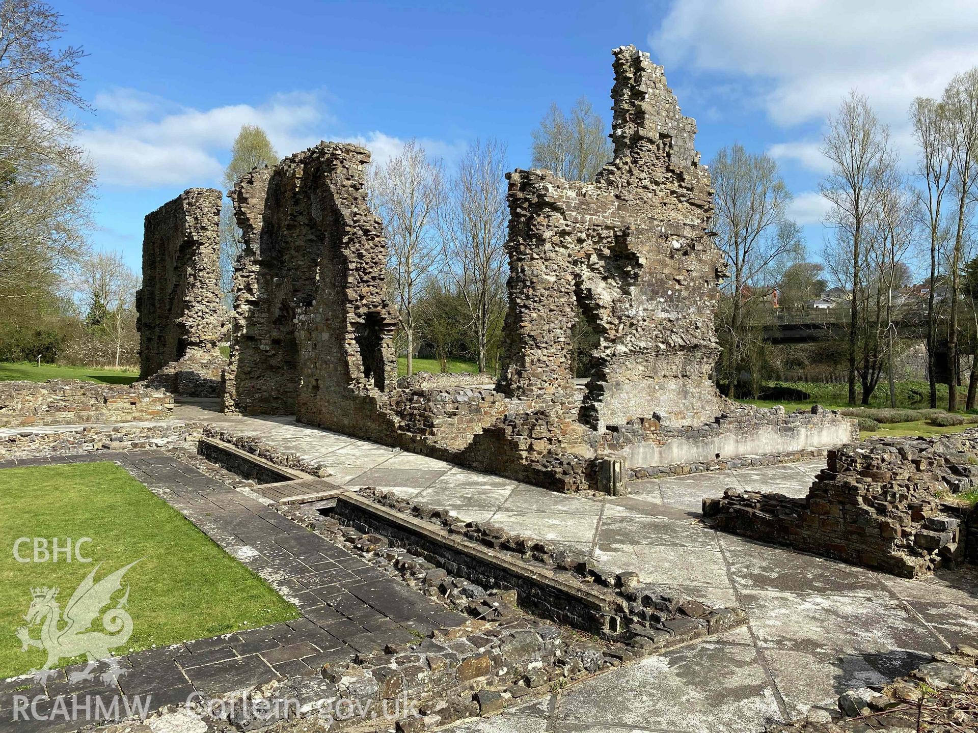 Digital photograph of Haverfordwest Priory. Produced by Paul Davis in 2020