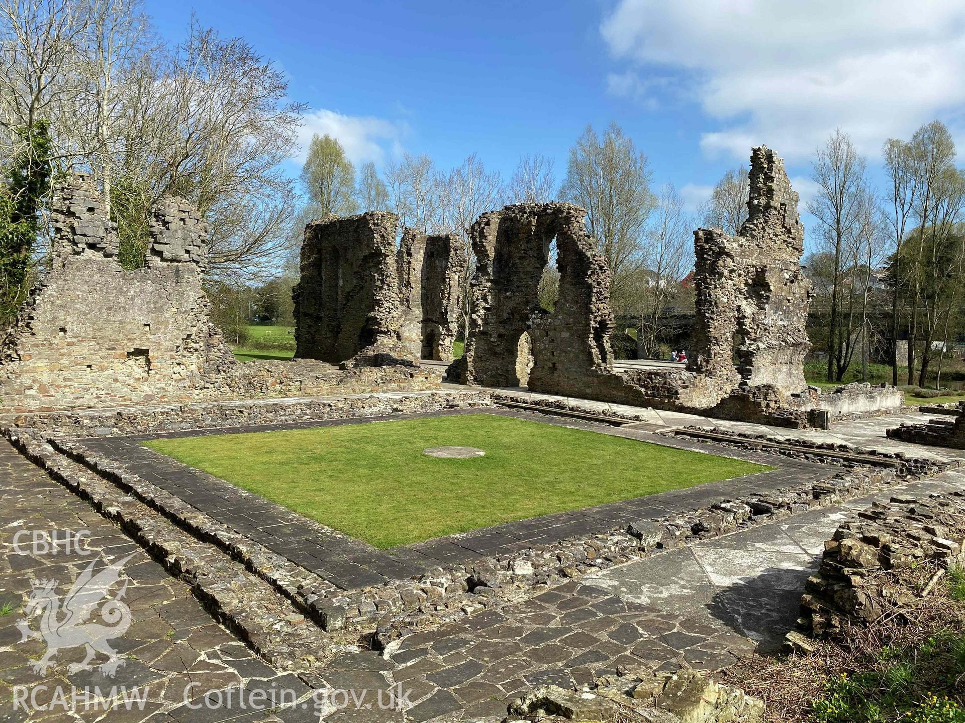 Digital photograph of Haverfordwest Priory. Produced by Paul Davis in 2020