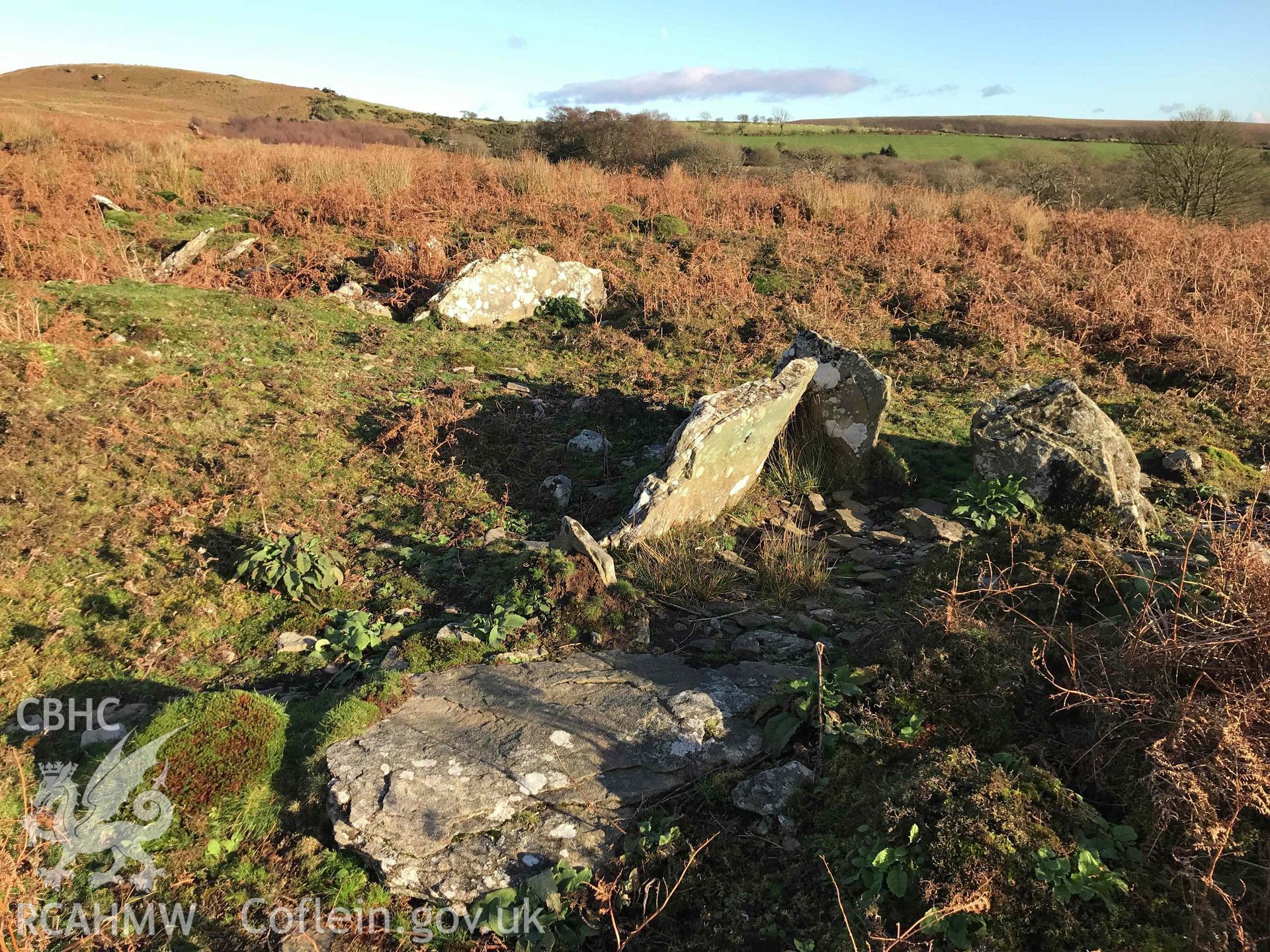 Digital photograph of Graig Fawr tomb. Produced by Paul Davis in 2020