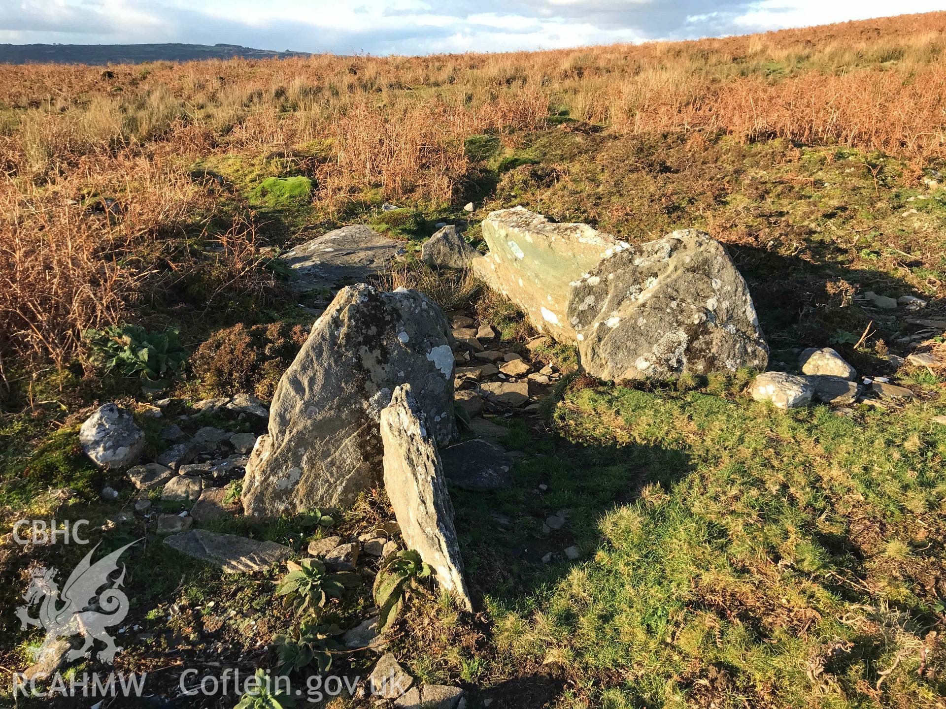 Digital photograph of Graig Fawr tomb. Produced by Paul Davis in 2020