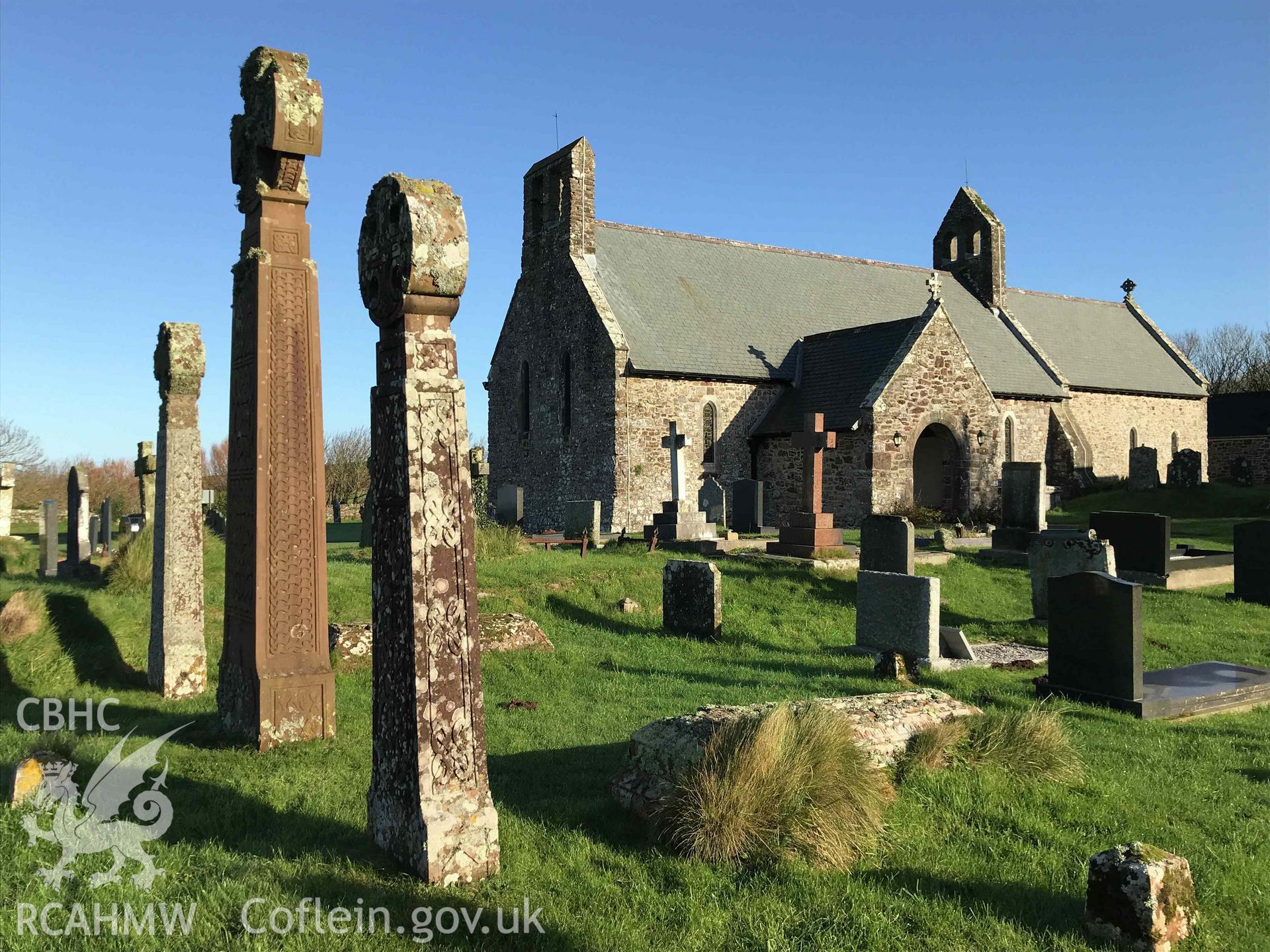 Digitised photograph of St Bride's Church. Produced by Paul Davis in 2020