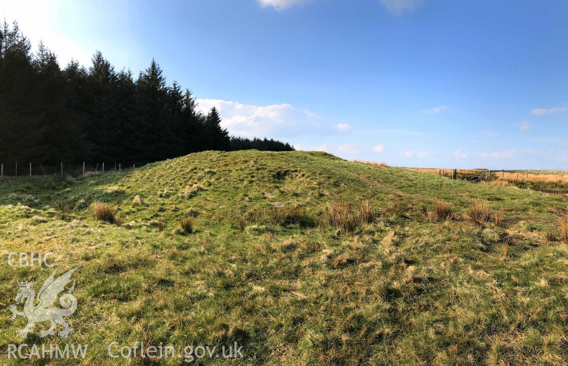 Digital photograph showing general view of Crug-yr-Afan, produced by Paul Davis in 2020