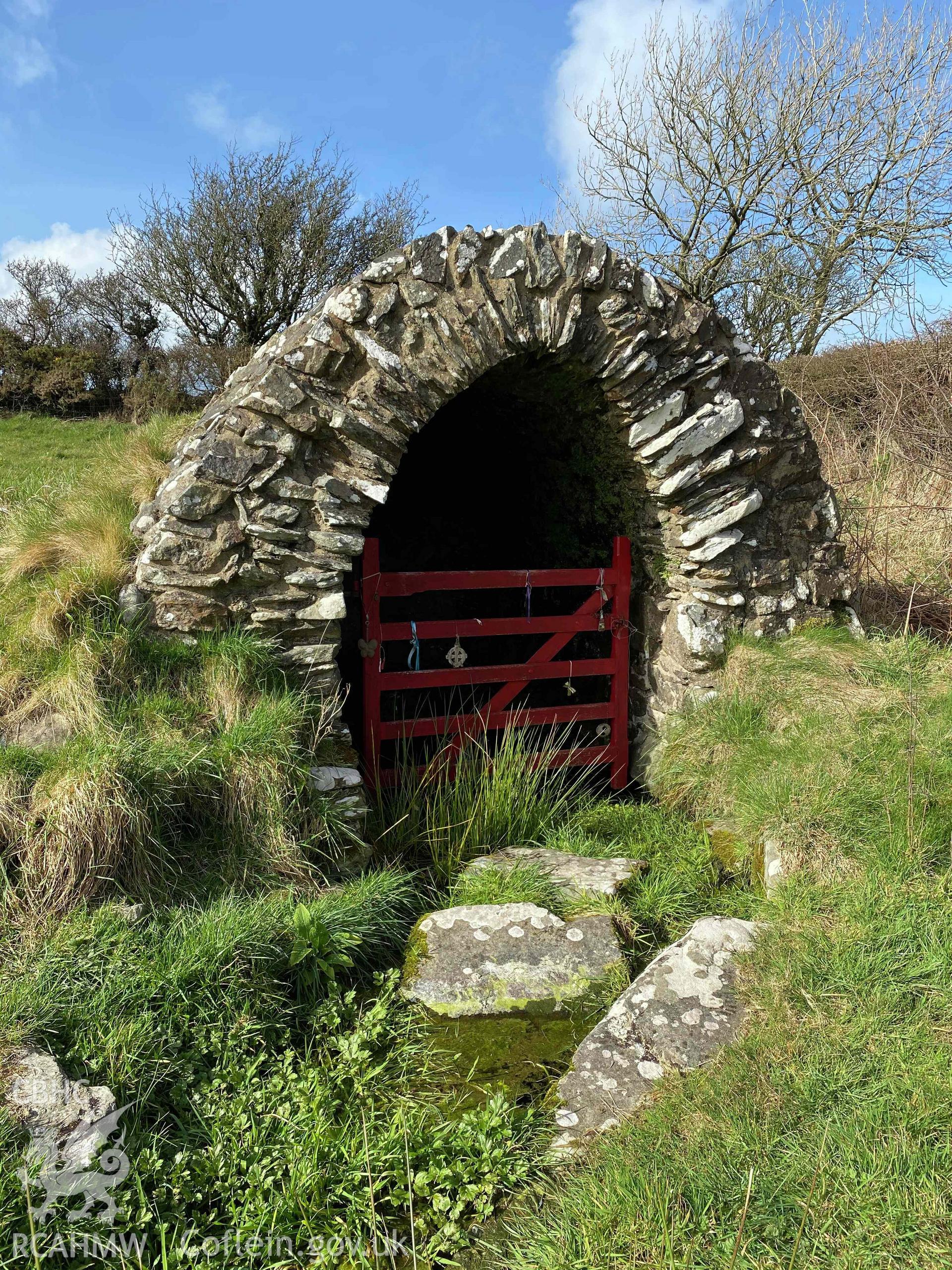 Digital photograph of Llanllawer well. Produced by Paul Davis in 2020