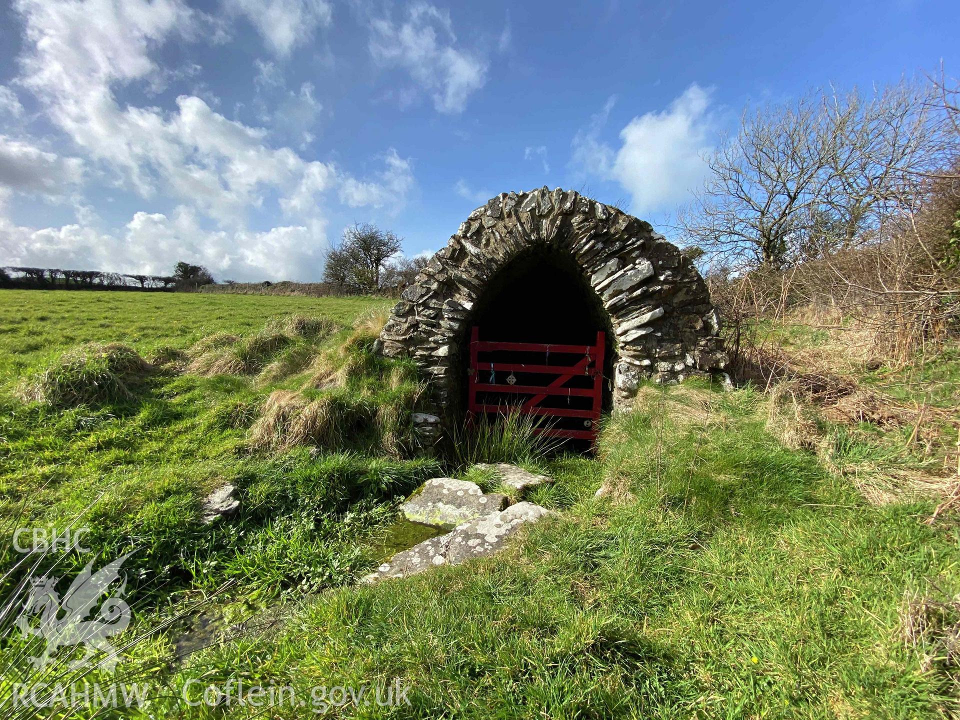 Digital photograph of Llanllawer well. Produced by Paul Davis in 2020