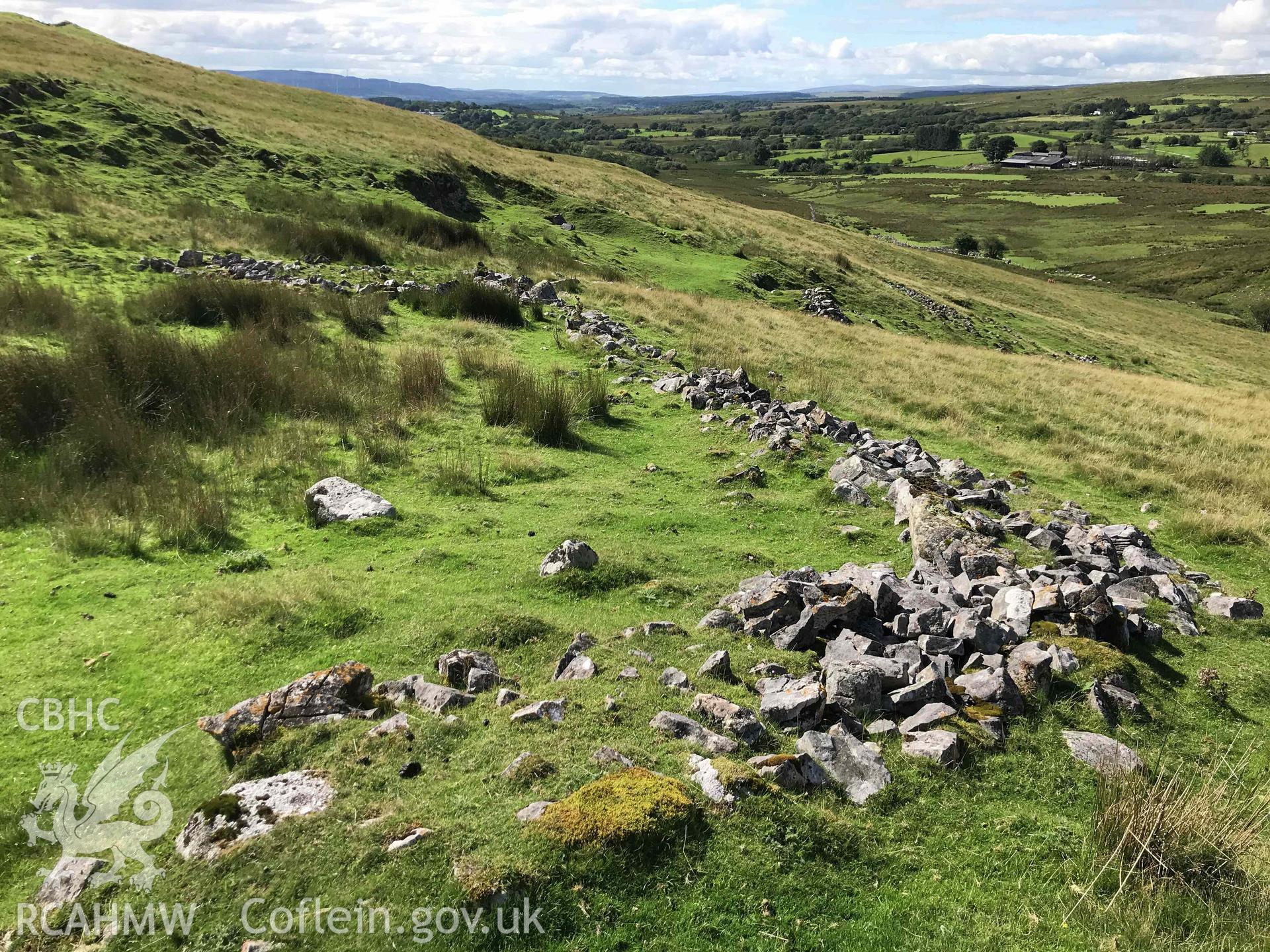 Digital photograph of Pantsychbant deserted rural settlement, produced by Paul Davis in 2020