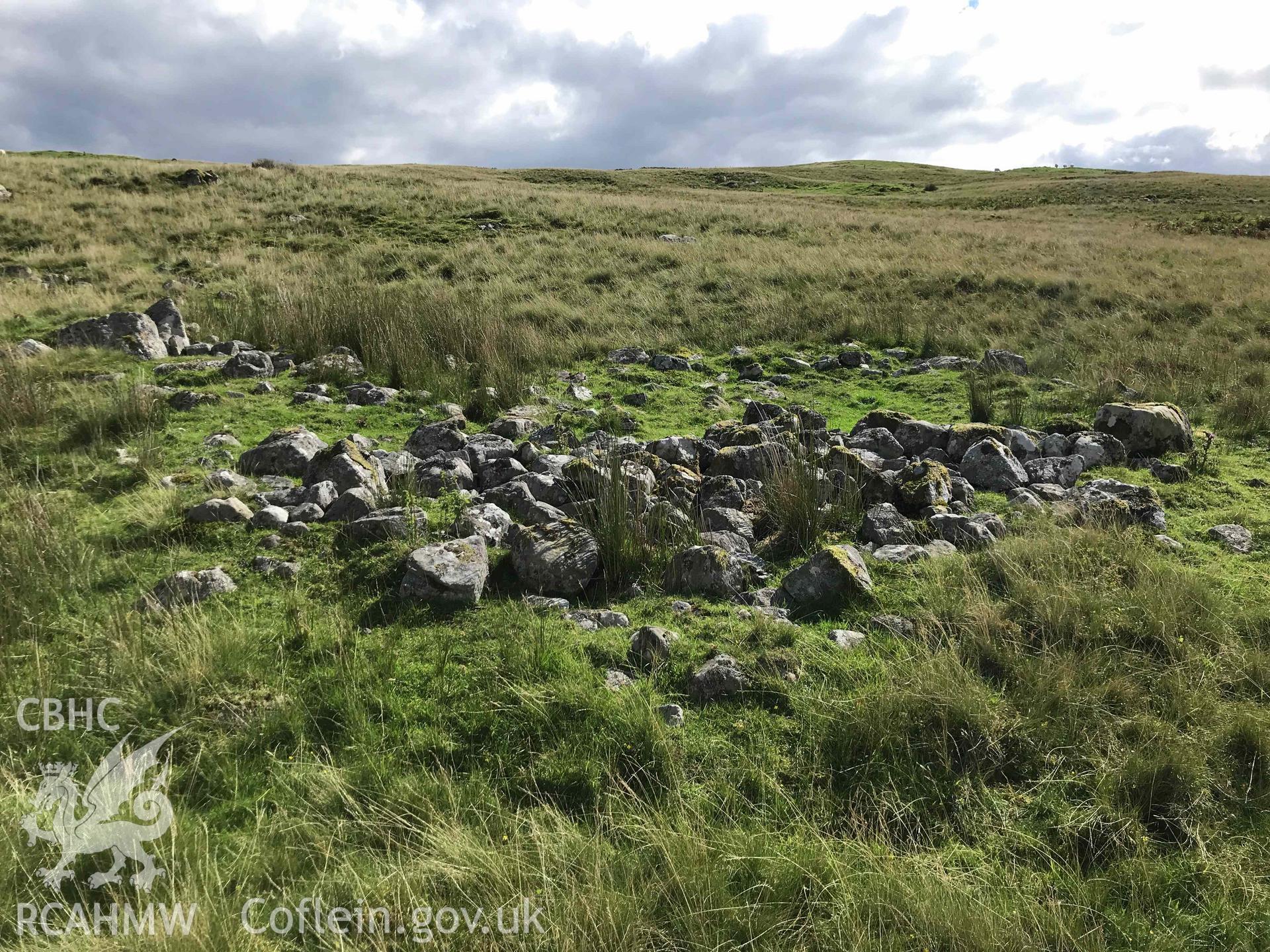 Digital photograph of Pantsychbant long huts, produced by Paul Davis in 2020