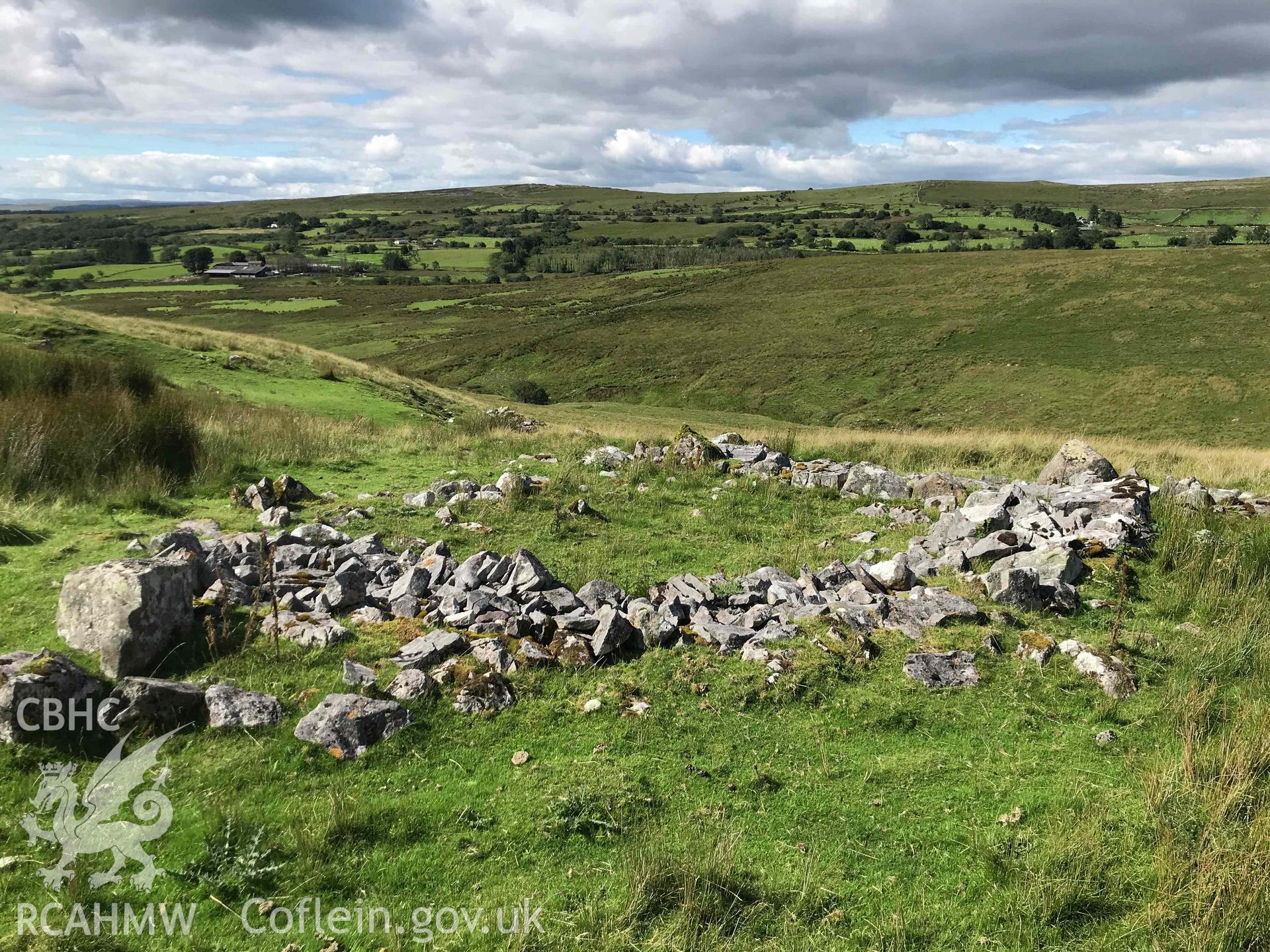 Digital photograph of Pantsychbant deserted rural settlement, produced by Paul Davis in 2020