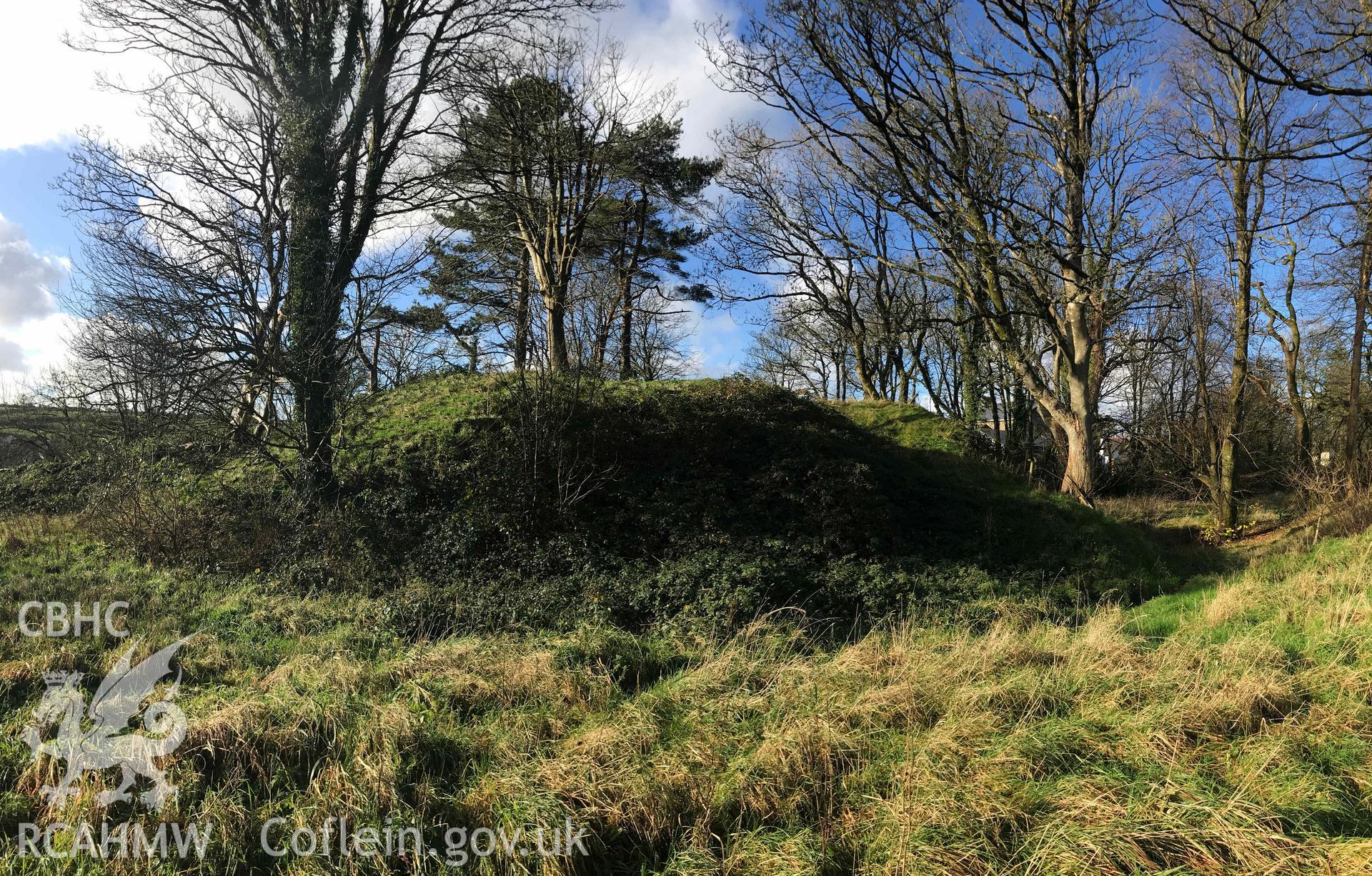 Digital photograph of Wolfscastle Castle, produced by Paul Davis in 2020