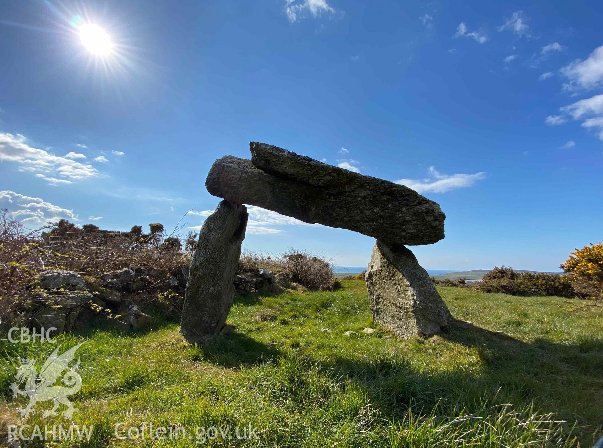 Digital photograph of Ffyst Samson chambered tomb, produced by Paul Davis in 2020