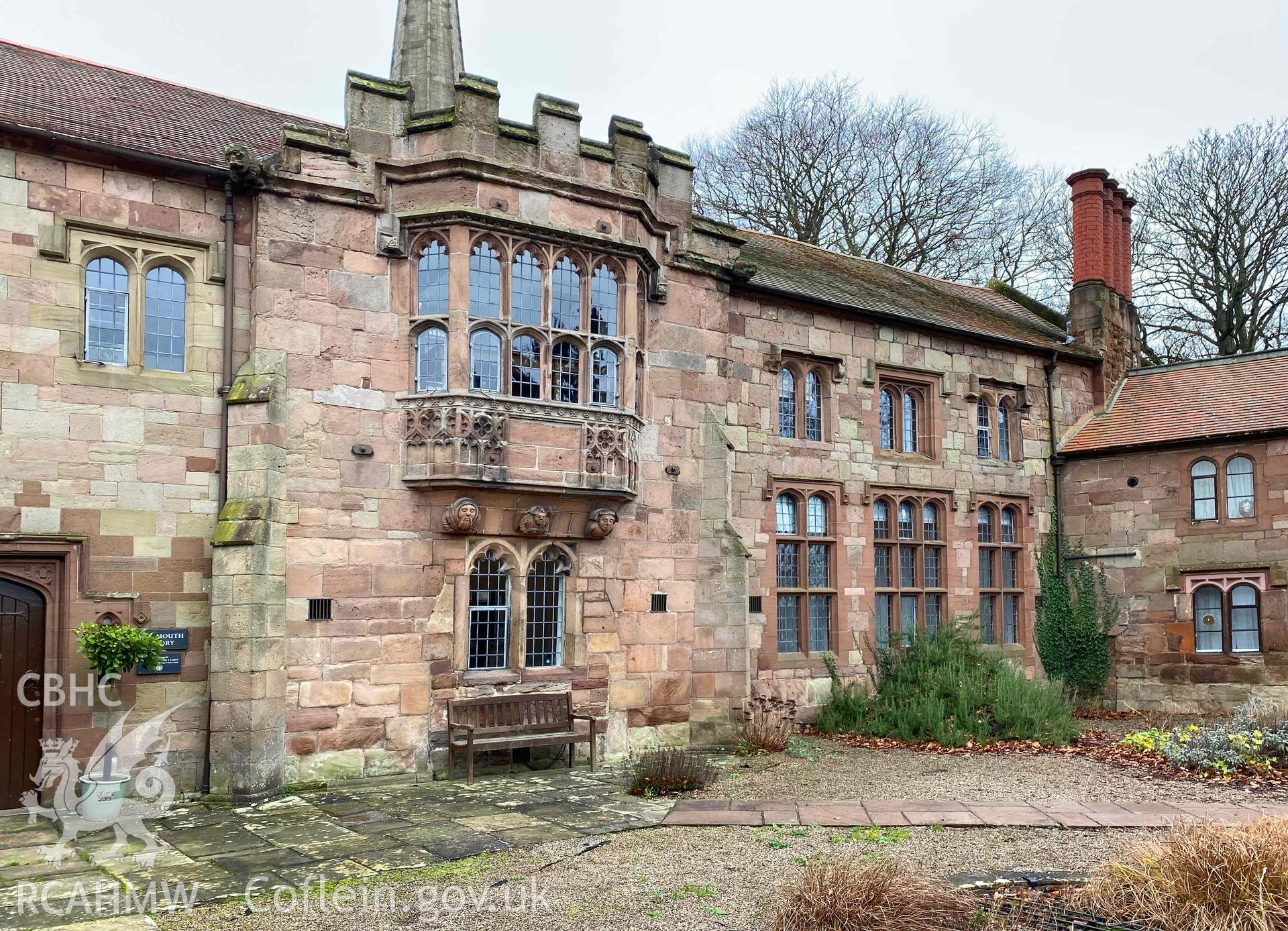 Digital photograph of Monmouth Priory. Produced by Paul Davis in 2020