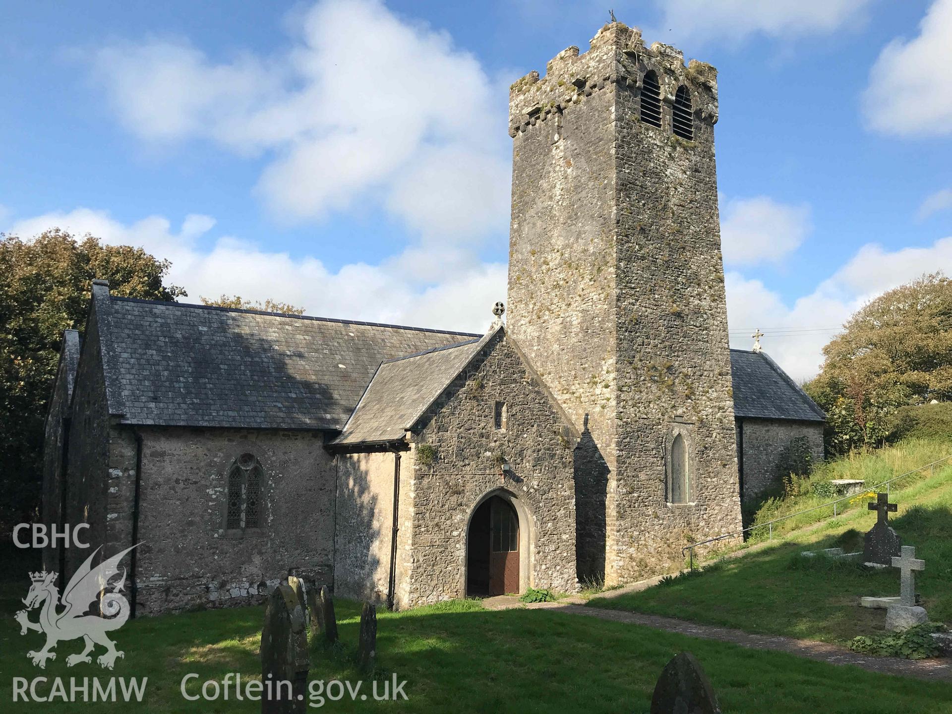 Digital photograph of St Michael's Church, Castlemartin, produced by Paul Davis in 2020