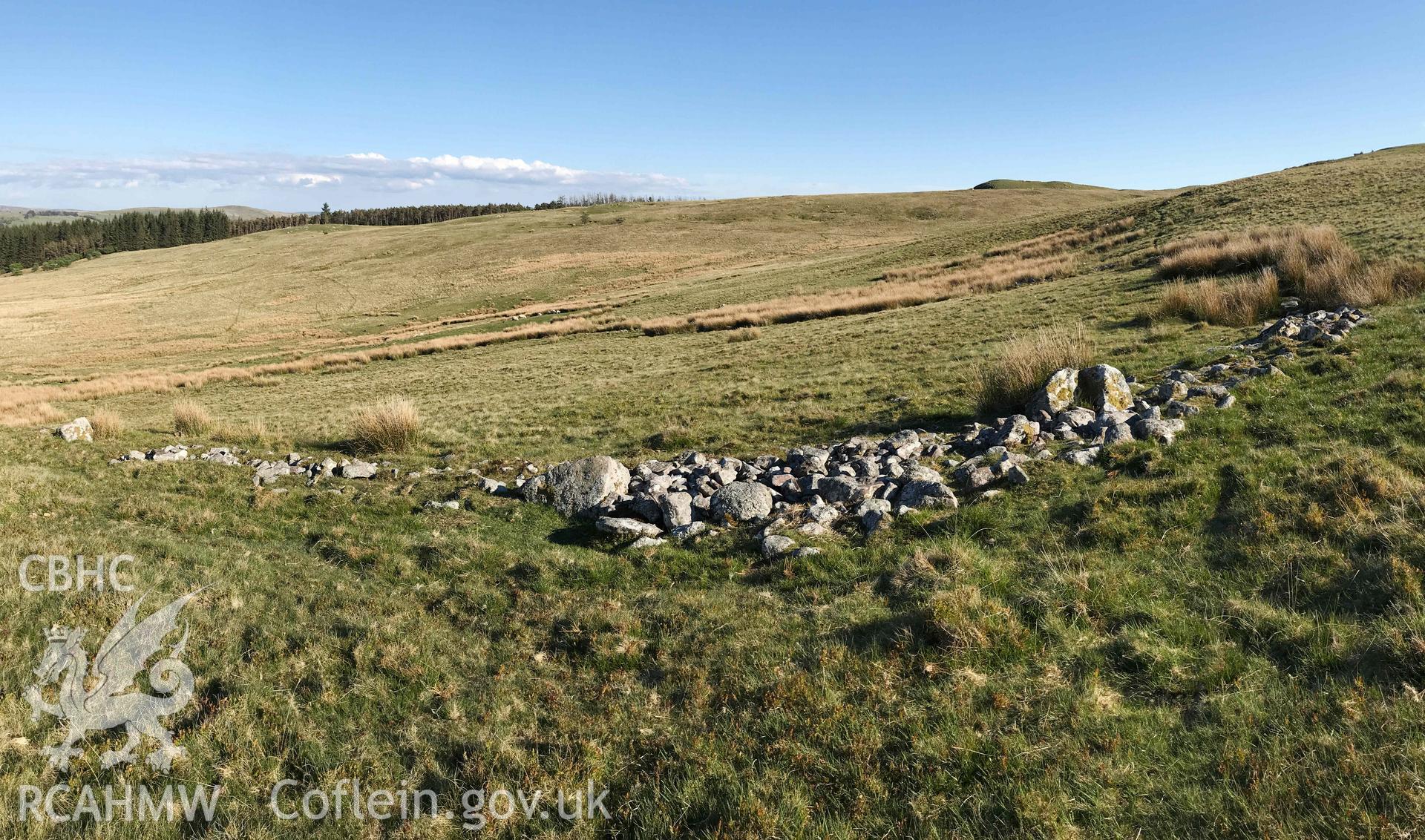 Digital photograph of Pant-y-Gadair enclosure. Produced by Paul Davis in 2020