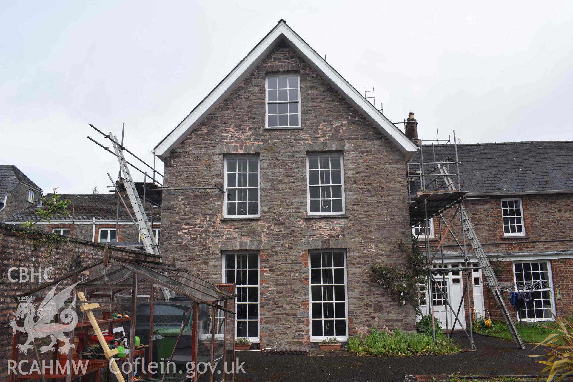 Photograph from a Building Survey and Heritage Impact Statement of Havard House, Brecon, carried out by Clwyd-Powys Archaeological Trust in 2022. Report no: 1874, Project no. 2608.