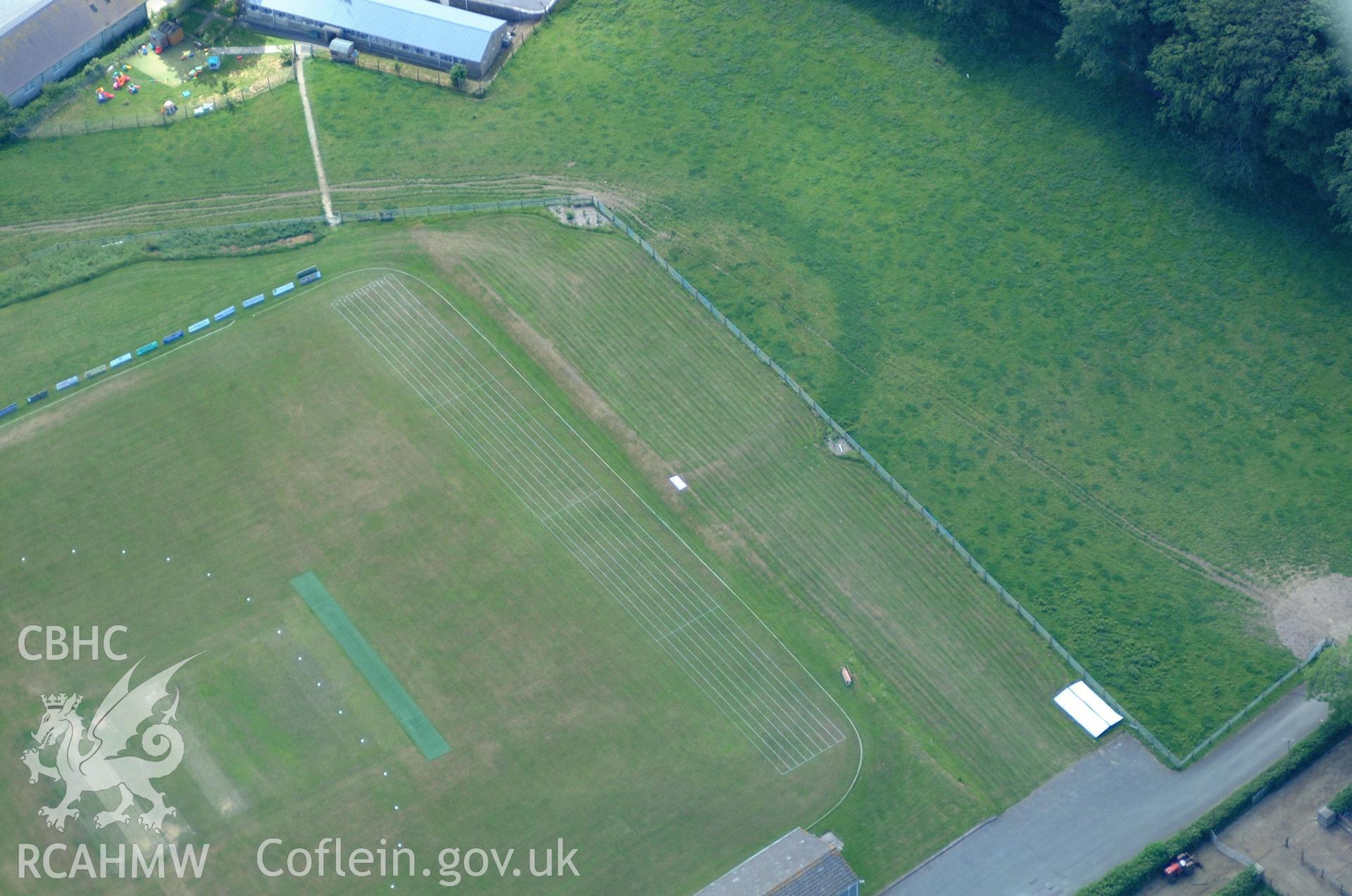 RCAHMW colour oblique aerial photograph of Cresselly House taken on 15/06/2004 by Toby Driver