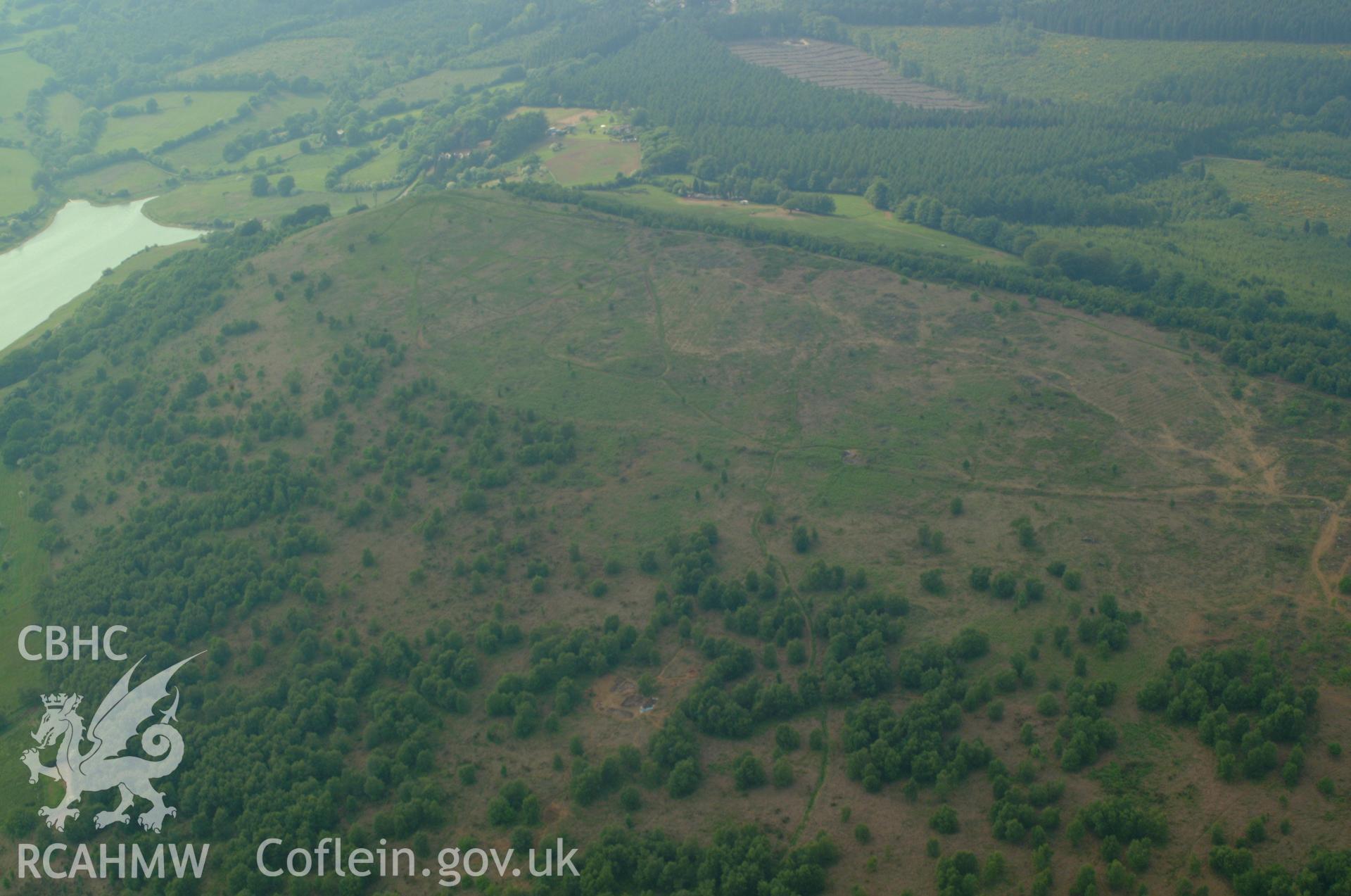 RCAHMW colour oblique aerial photograph of field system at Grey Hill taken on 26/05/2004 by Toby Driver