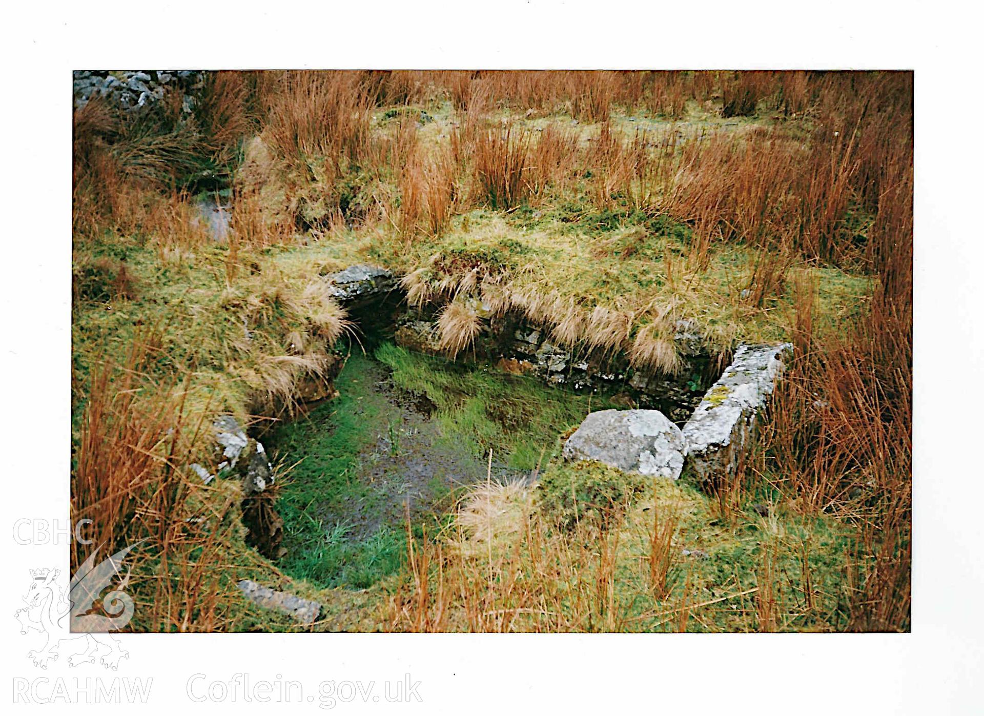 Digitised photograph of Ffynnon Erw-bach, produced by Paul Davis in c. 2000