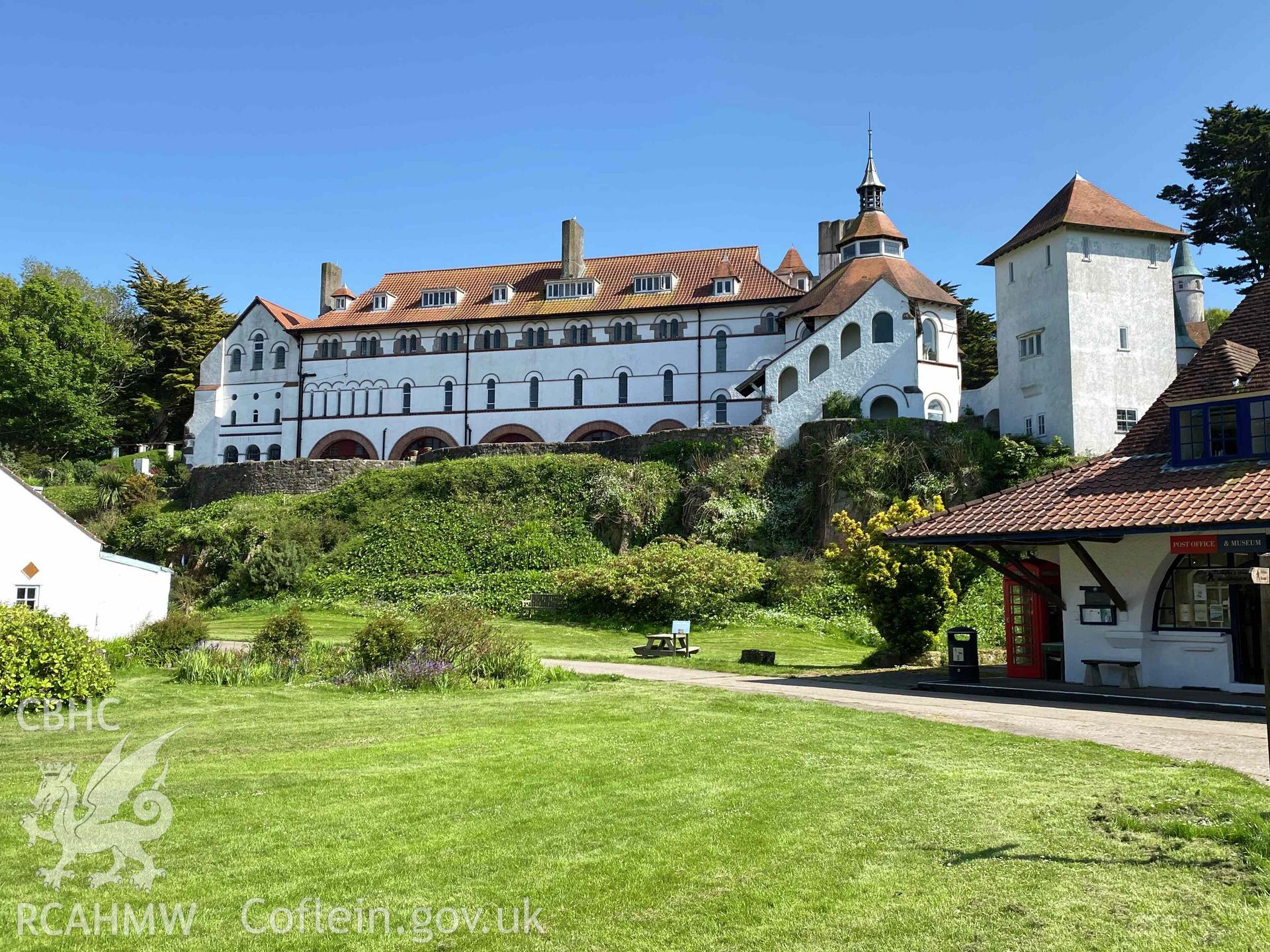 Digital photograph of Caldey Monastery, Caldey Island, produced by Paul Davis in 2023