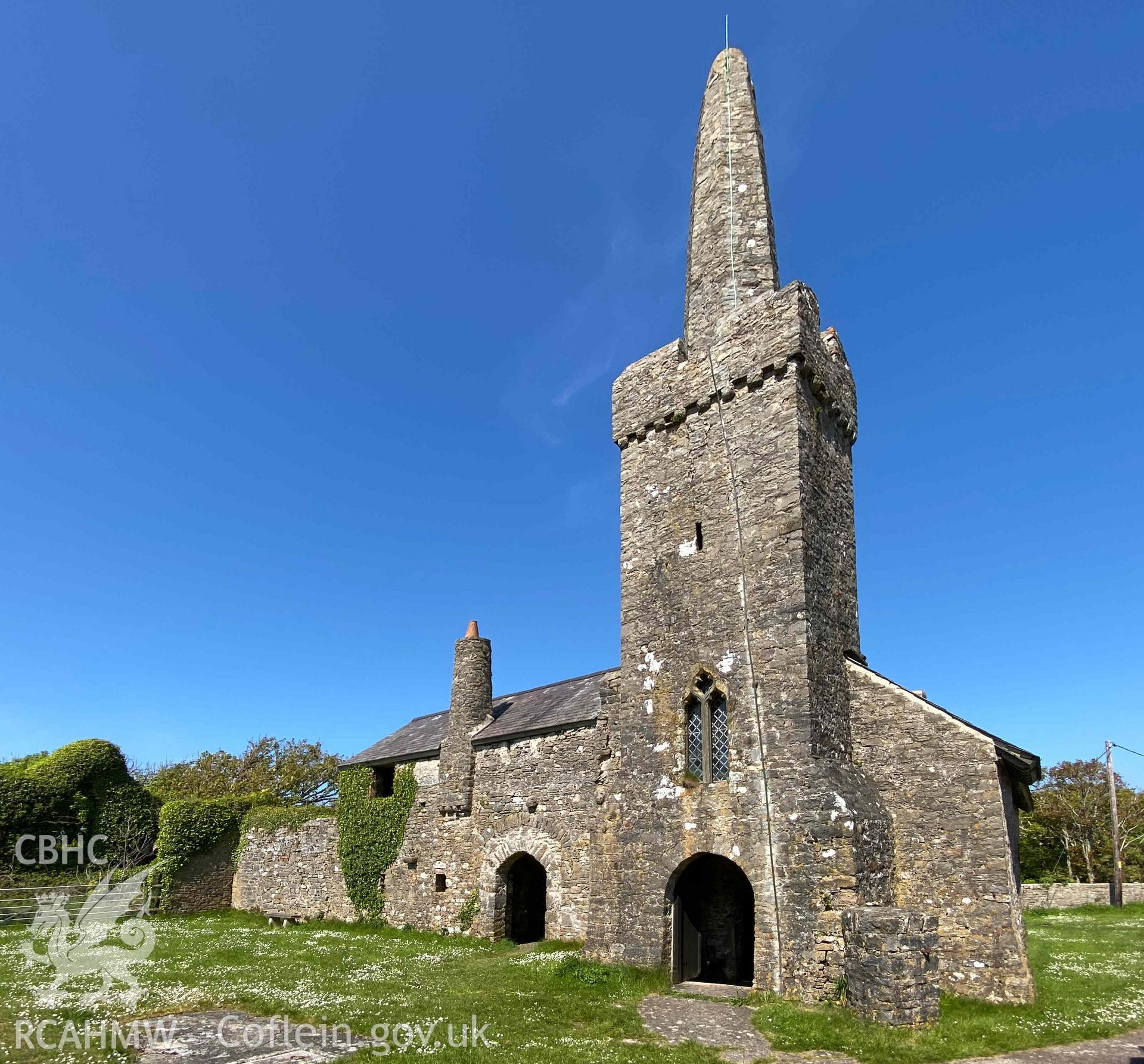 Digital photograph of St Mary's Priory, Caldey Island, produced by Paul Davis in 2023