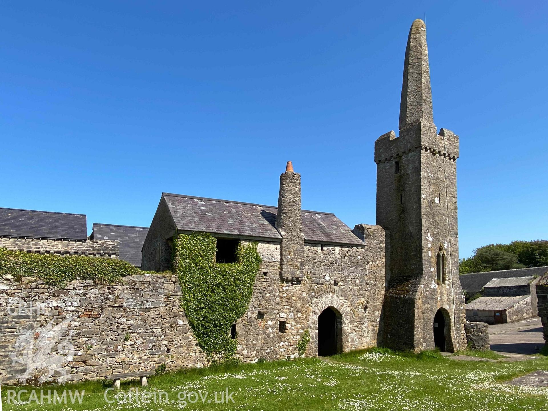 Digital photograph of St Mary's Priory, Caldey Island, produced by Paul Davis in 2023