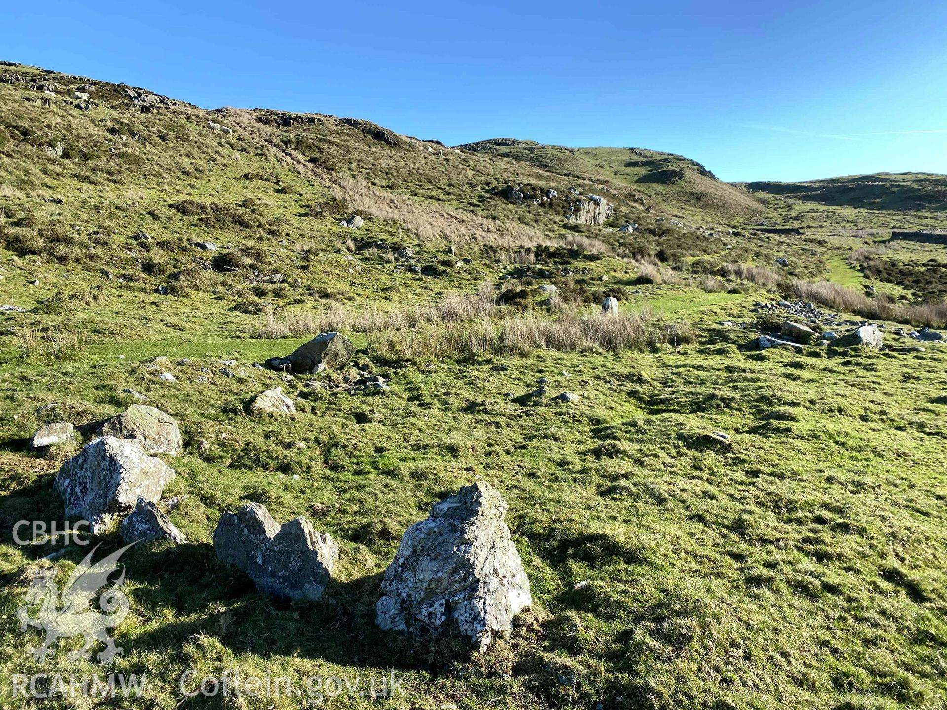 Digital photograph of Moel Goedog enclosed homestead, produced by Paul Davis in 2023