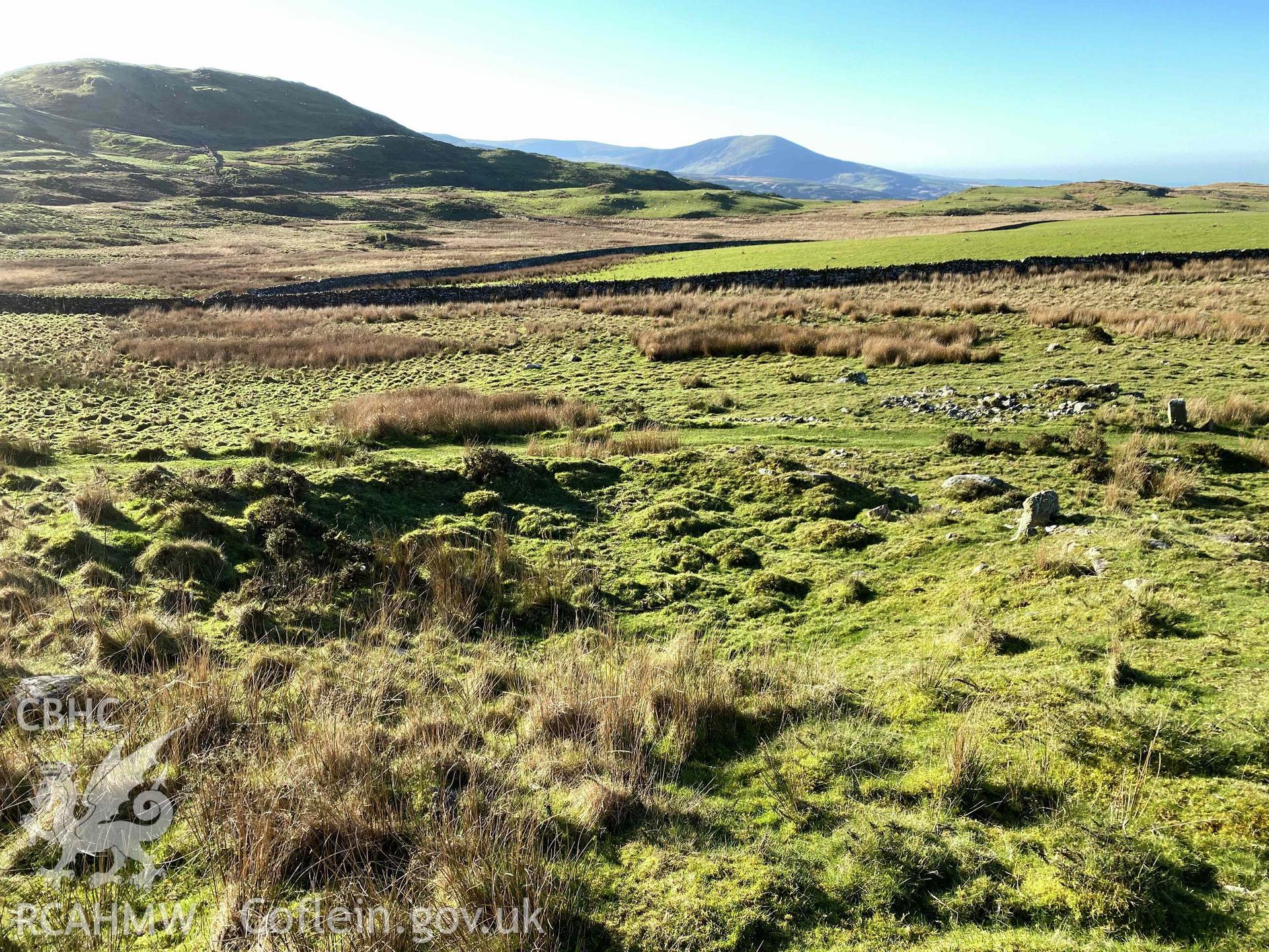 Digital photograph of Moel Goedog enclosed homestead, produced by Paul Davis in 2023