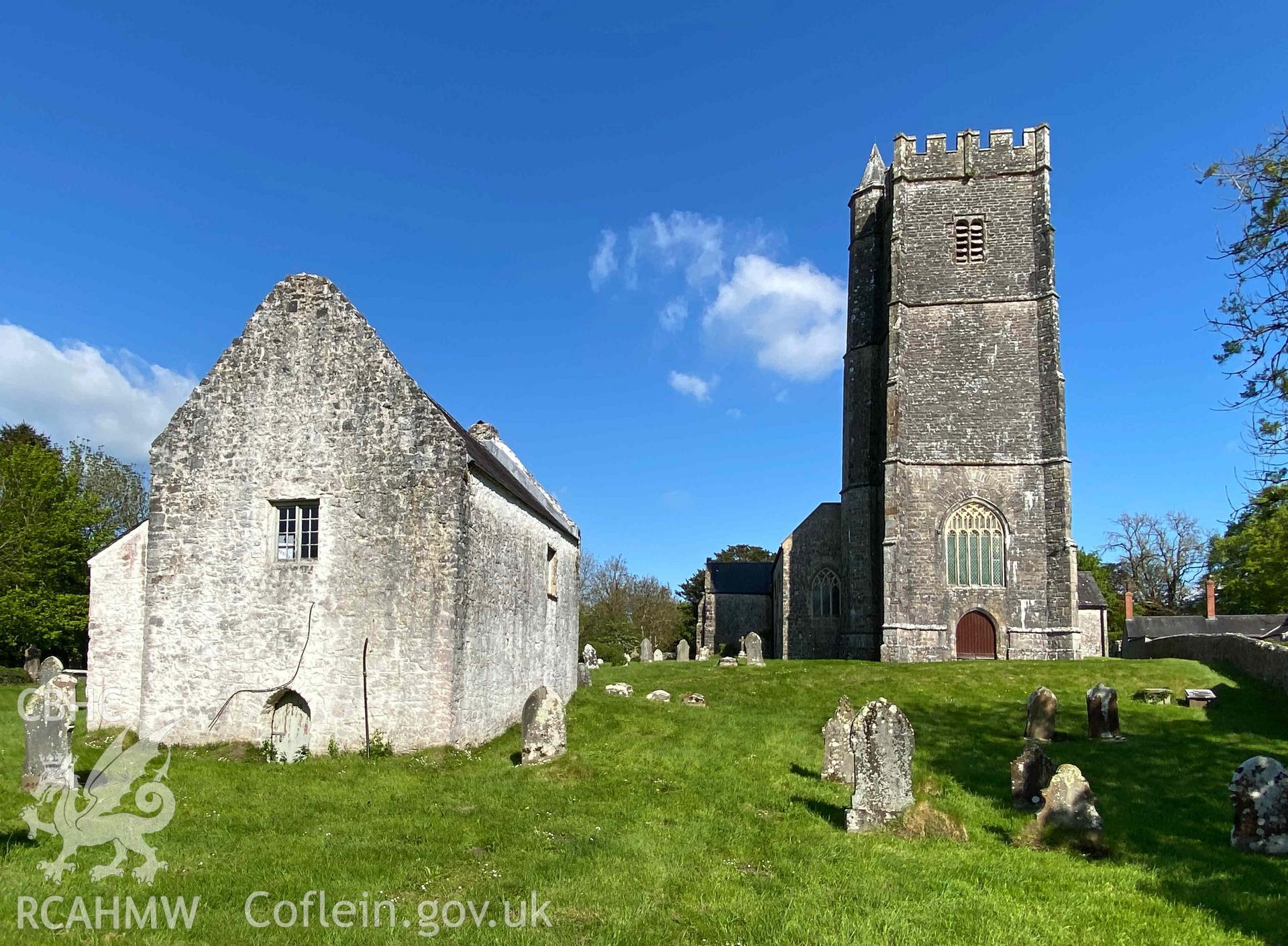 Digital photograph of St Mary's Church, Carew Cheriton, produced by Paul Davis in 2023