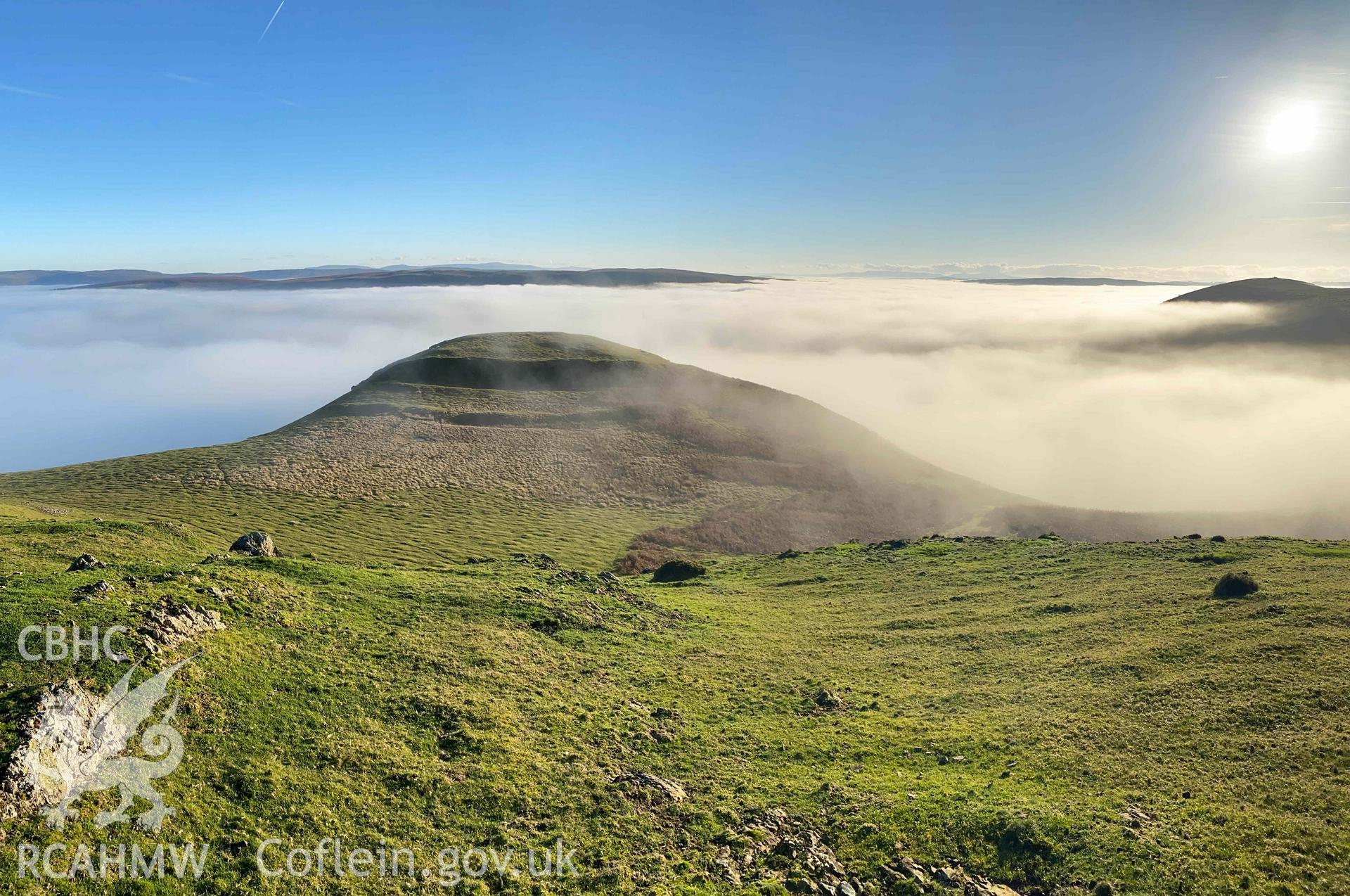 Digital photograph of Cwm Berwyn Defended Enclosure, produced by Paul Davis in 2023