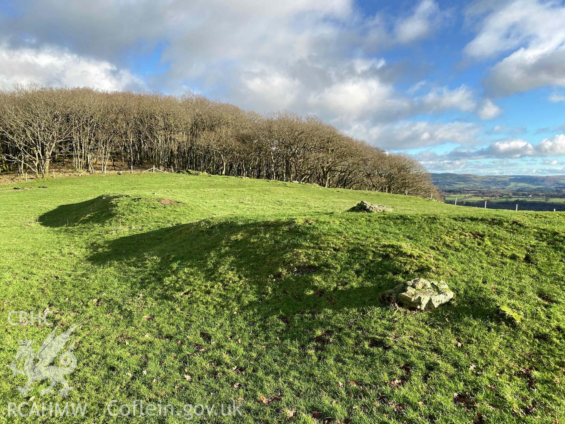 Digital photograph showing detailed view of Cefn Ty-mawr, produced by Paul Davis in 2023