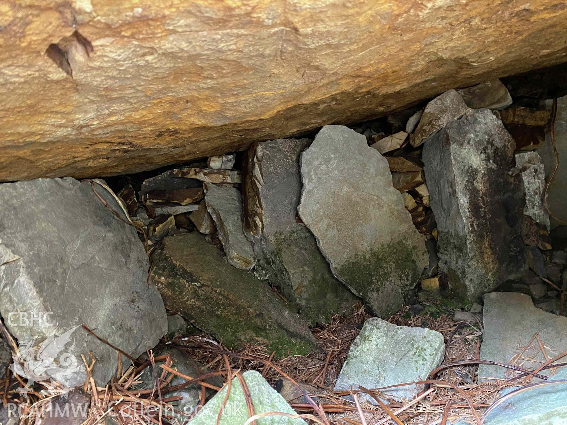 Digital photograph of Morfa Bychan Chambered Cairns - Tomb D, produced by Paul Davis in 2023