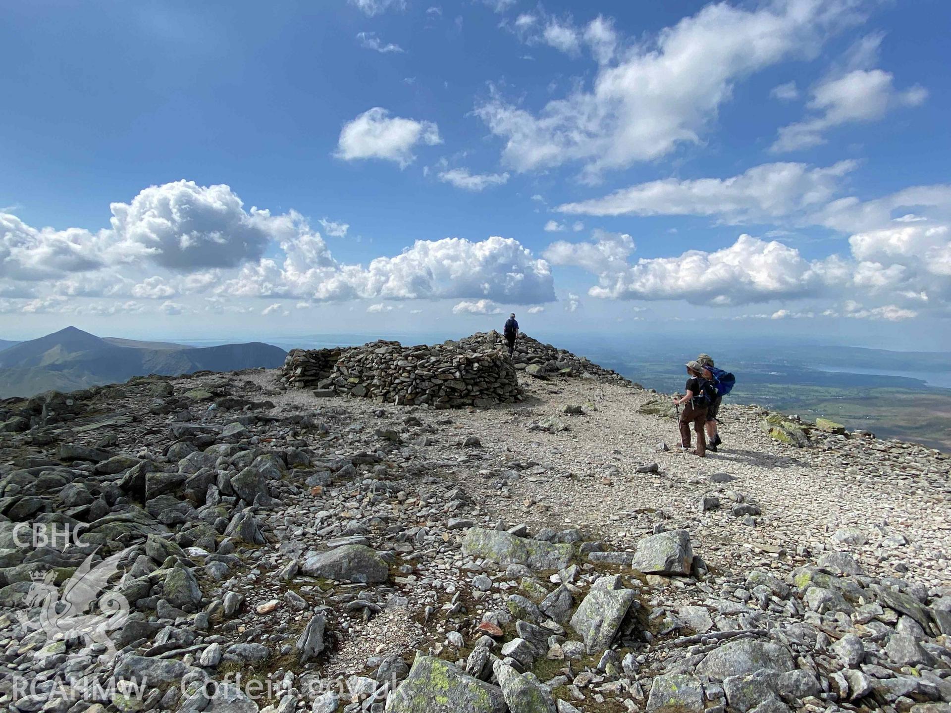 Digital colour photograph showing Carnedd Dafydd.