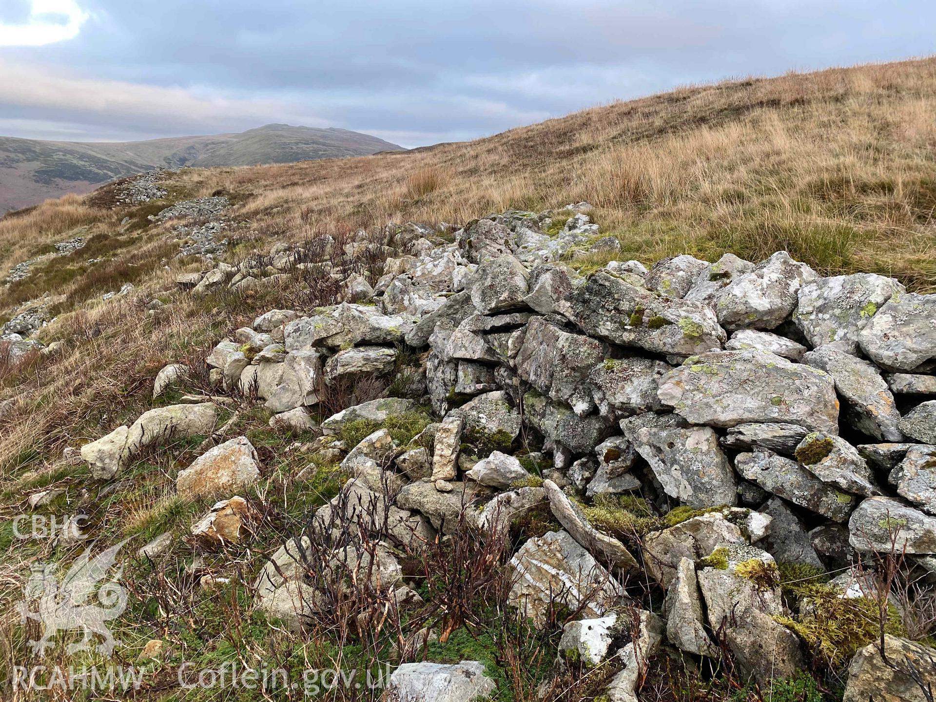 Digital colour photograph showing Craig Rhiwarth (North wall face).