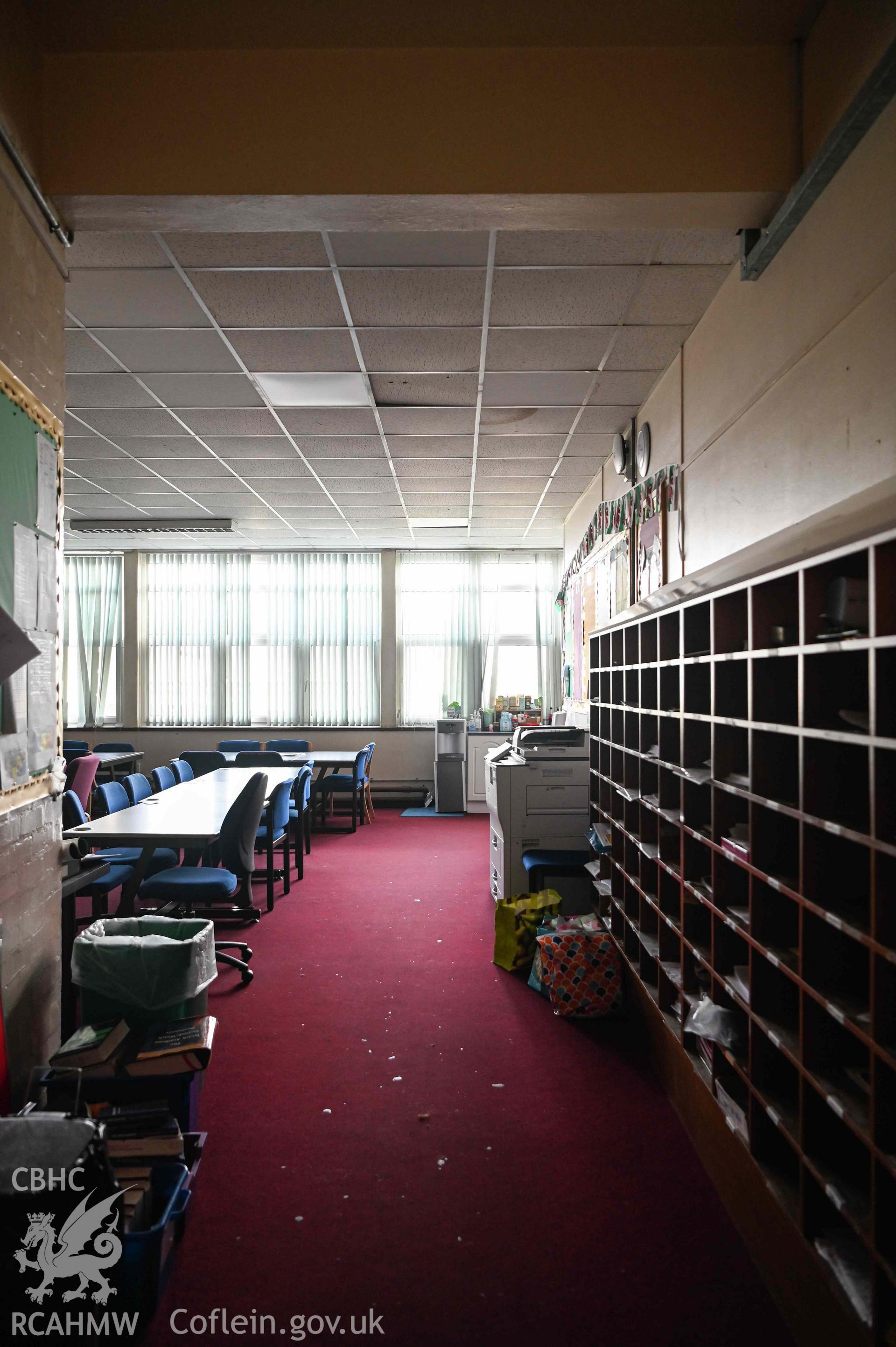 Staff room looking across from doorway. Ysgol Bro Preseli