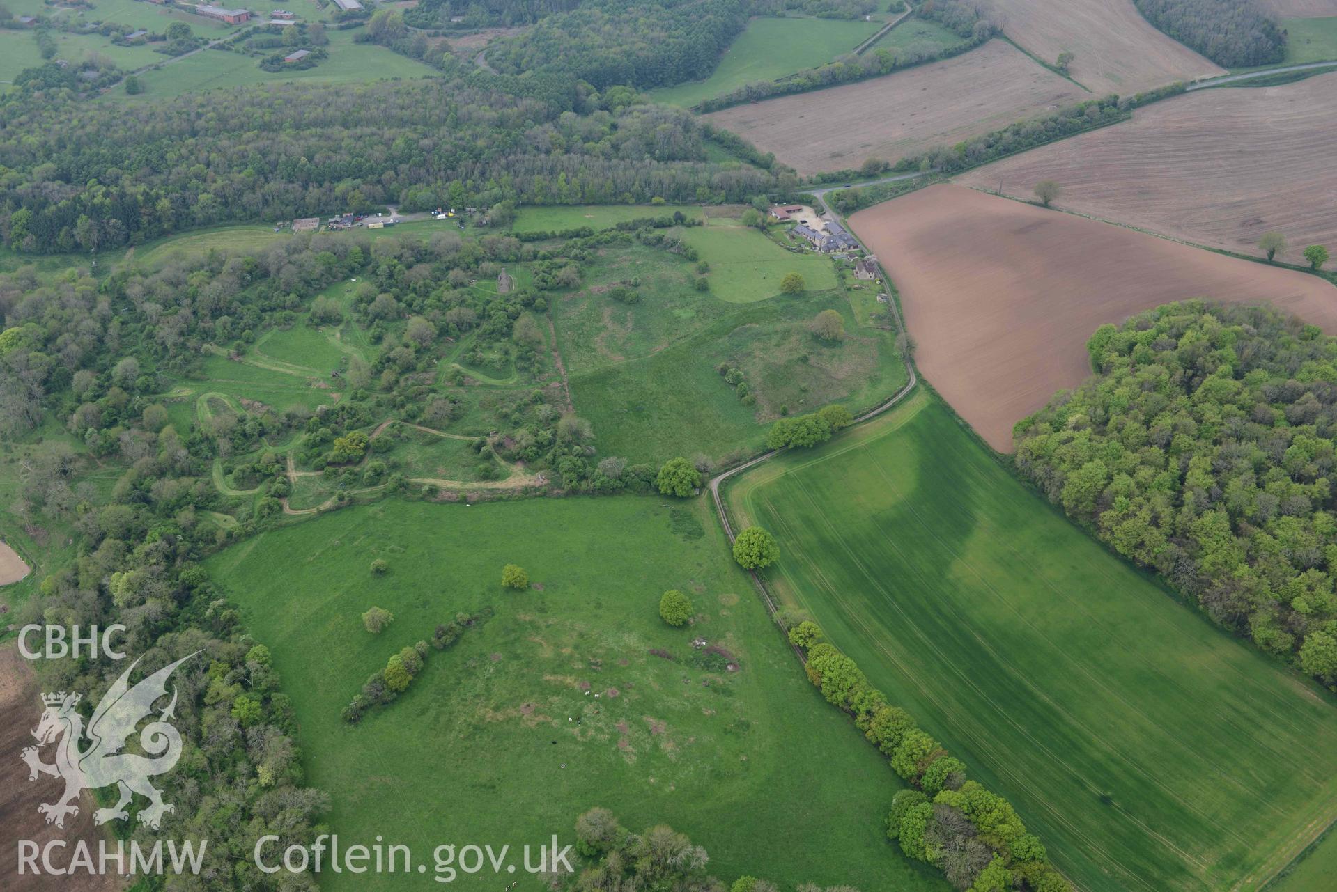 Runston village and chapel. Oblique aerial photograph taken during the Royal Commission's programme of archaeological aerial reconnaissance by Toby Driver on 29 April 2022.