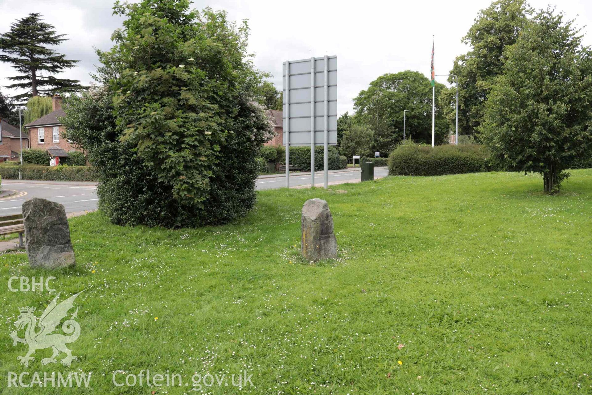 Photograph showing Gorsedd Circle at Y Trallwng (Welshpool).