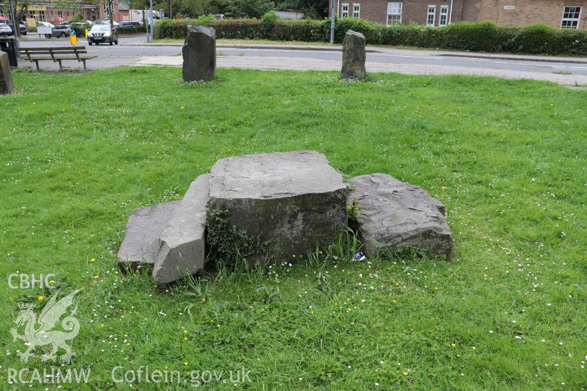 Photograph showing Gorsedd Circle at Y Trallwng (Welshpool).