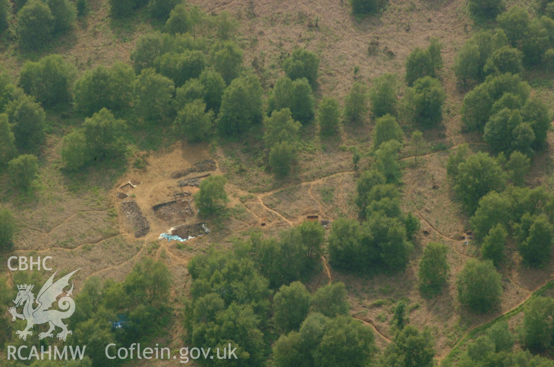 RCAHMW colour oblique aerial photograph of field system at Grey Hill taken on 26/05/2004 by Toby Driver