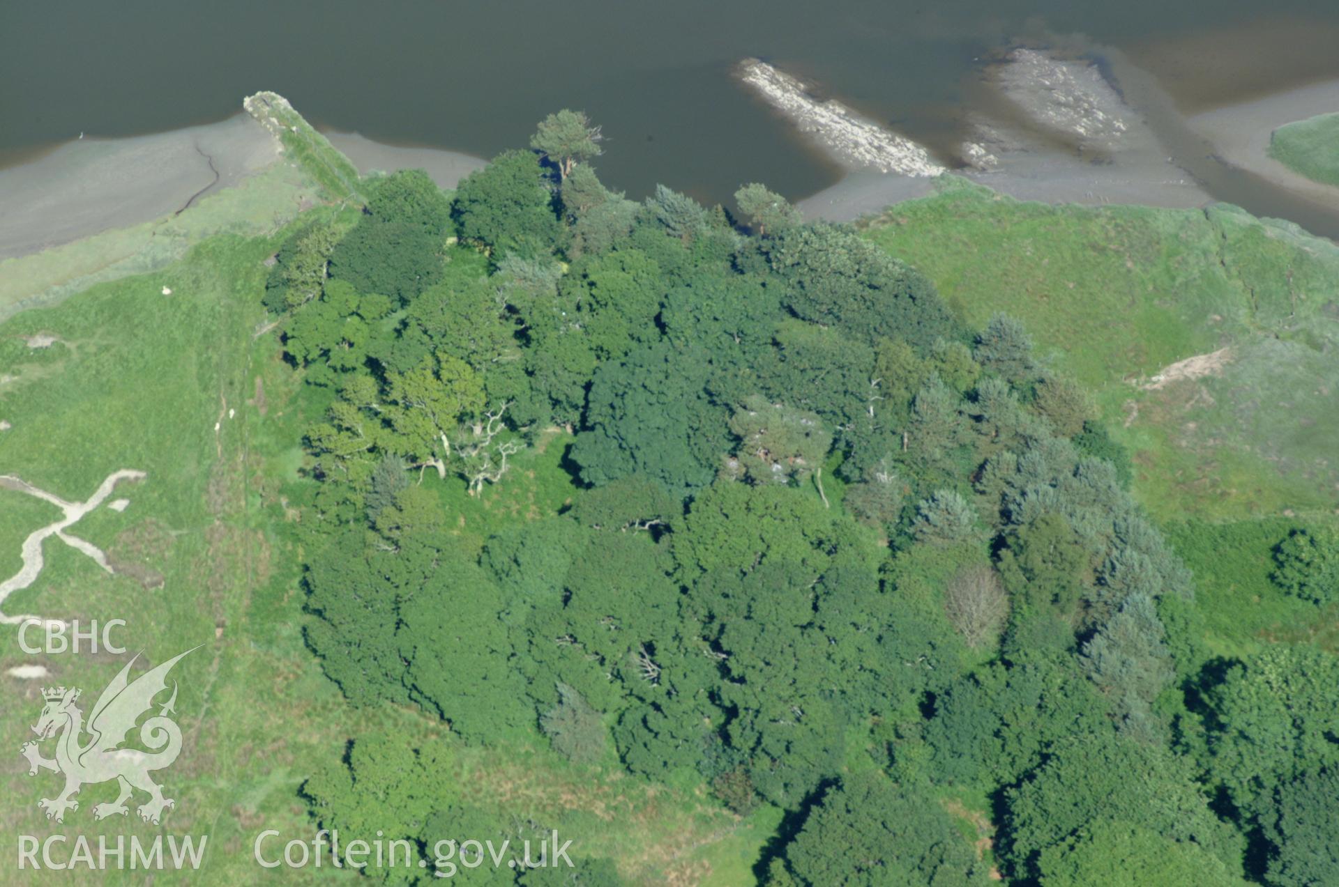 RCAHMW colour oblique aerial photograph of Domen Las taken on 14/06/2004 by Toby Driver