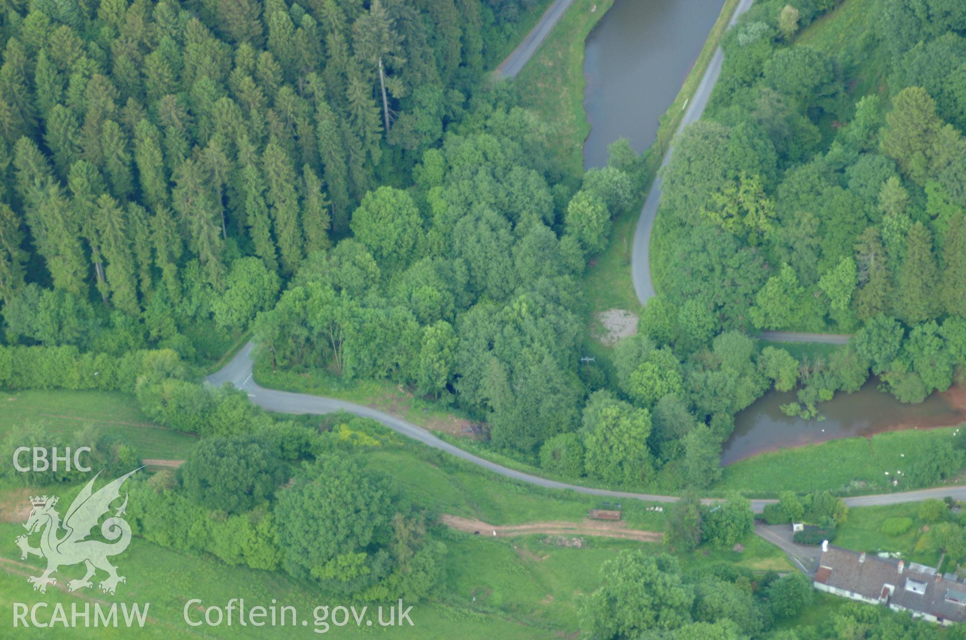 RCAHMW colour oblique aerial photograph of Upper Forge, Tintern Cross taken on 02/06/2004 by Toby Driver