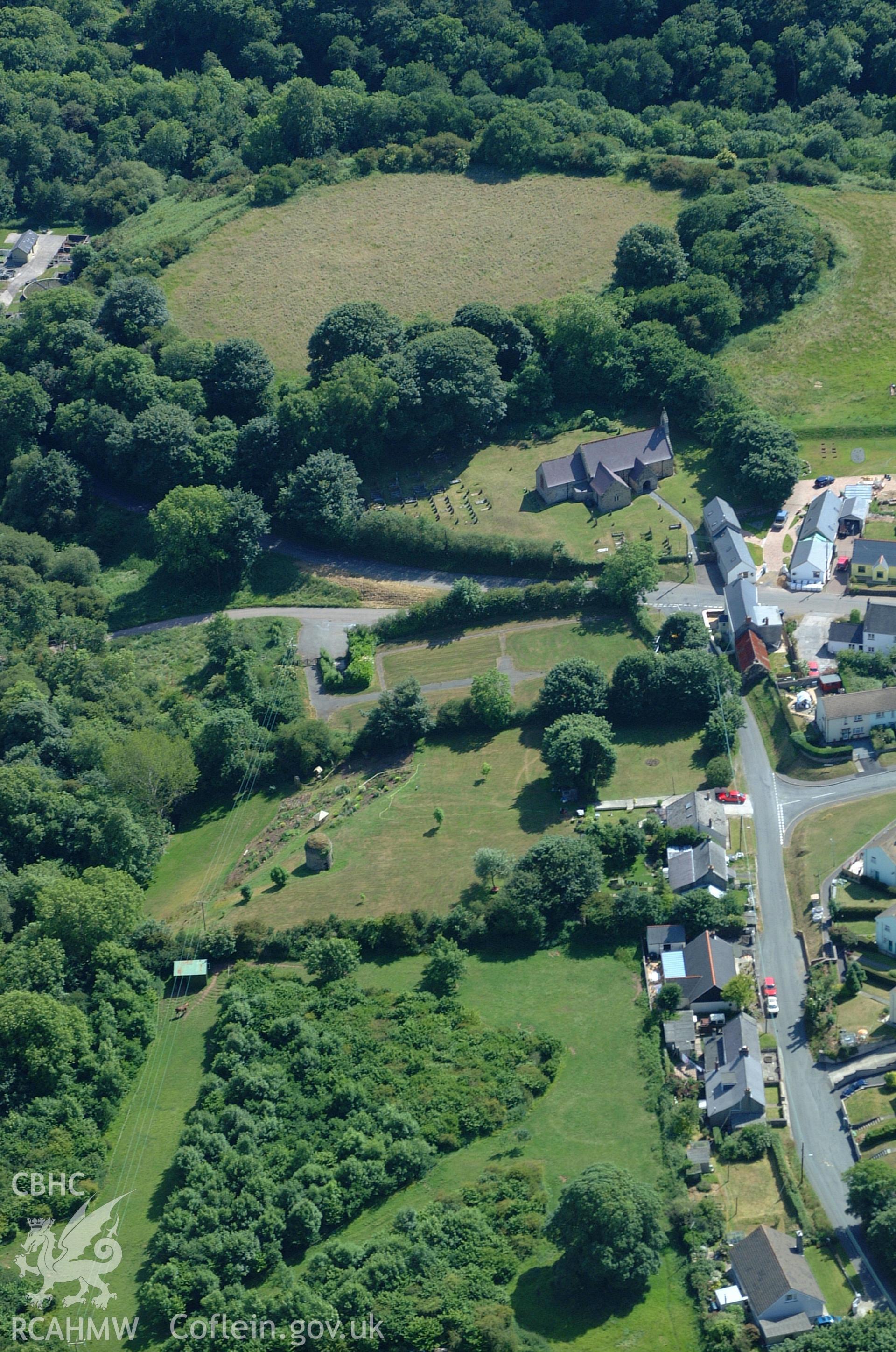 RCAHMW colour oblique aerial photograph of Rosemarket Rath. Taken on 15 June 2004 by Toby Driver