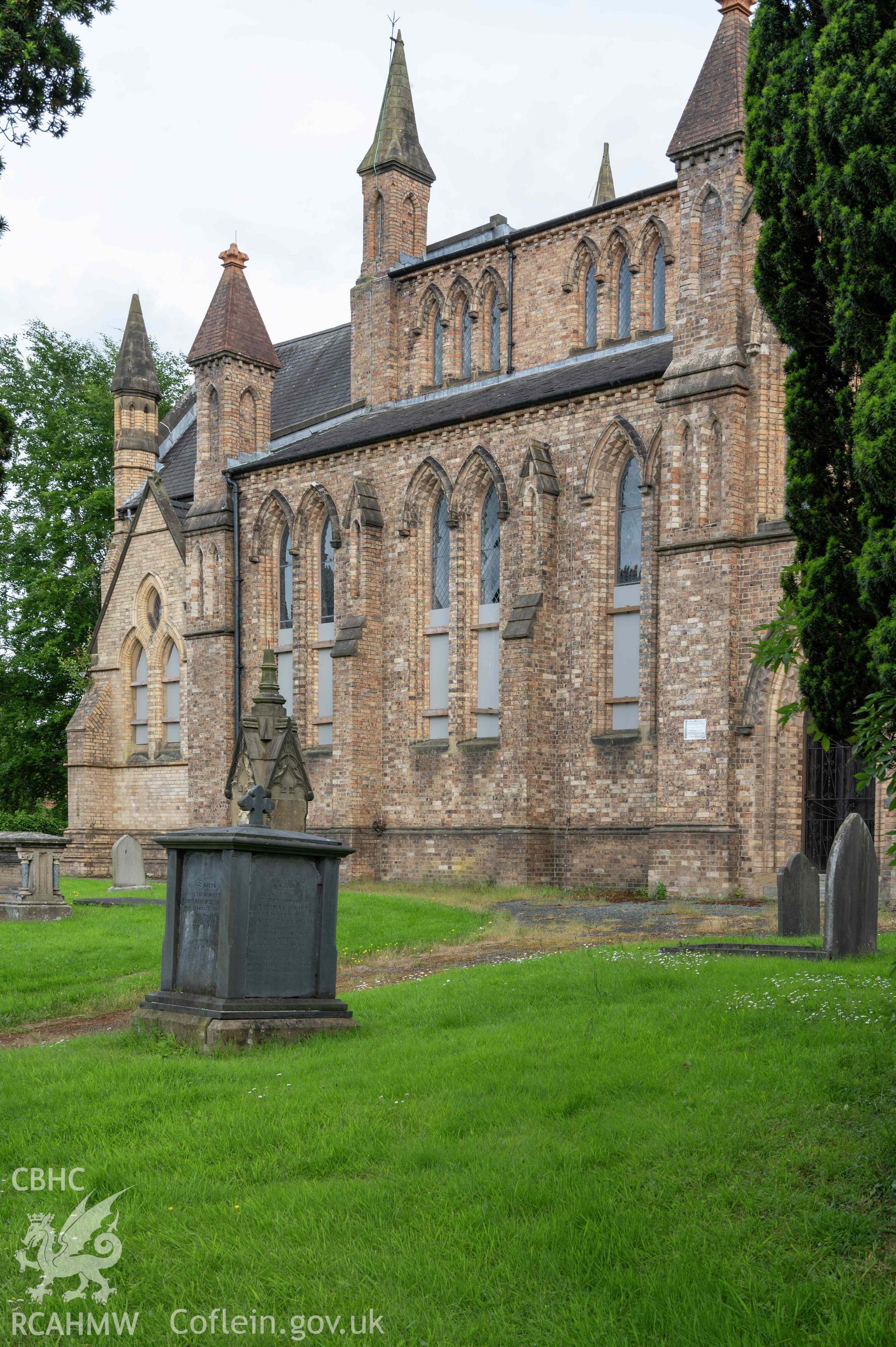 St David's Church, Newtown - exterior view of north-west elevation.