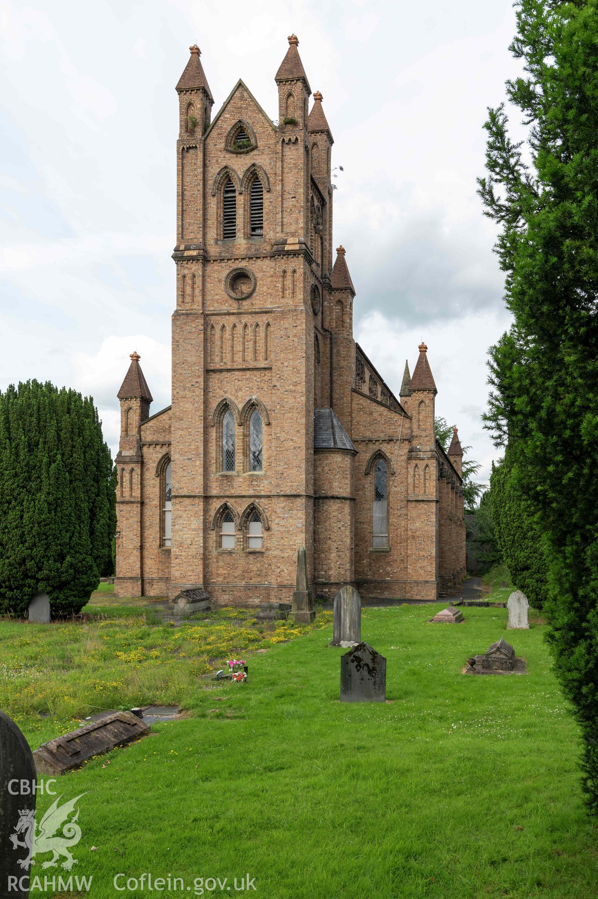 St David's Church, Newtown - exterior view from south-west.