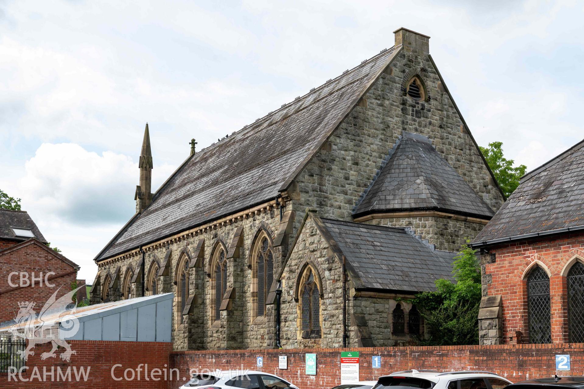 Newtown English Congregational Church, exterior view from south-west.